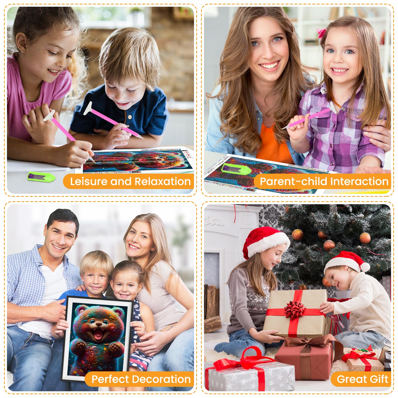 EOBROMD 5D Diamond Painting Kit Completo Lampada a Vento