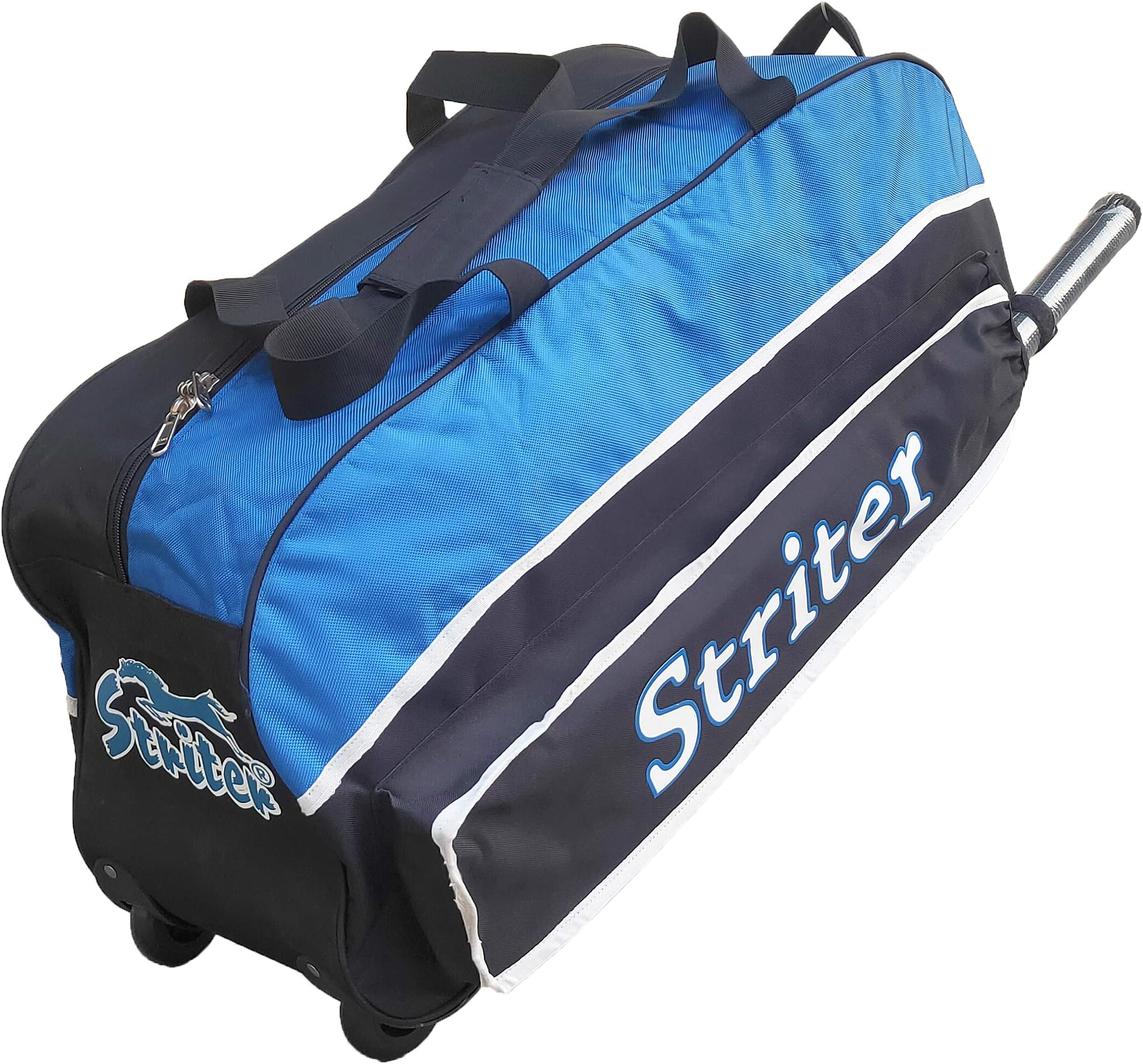 Cricket Kit Bag with Rolling Wheels - Large 30 Inch Heavy Duty - Blue (Bag Only Colors of Bag May Vary)