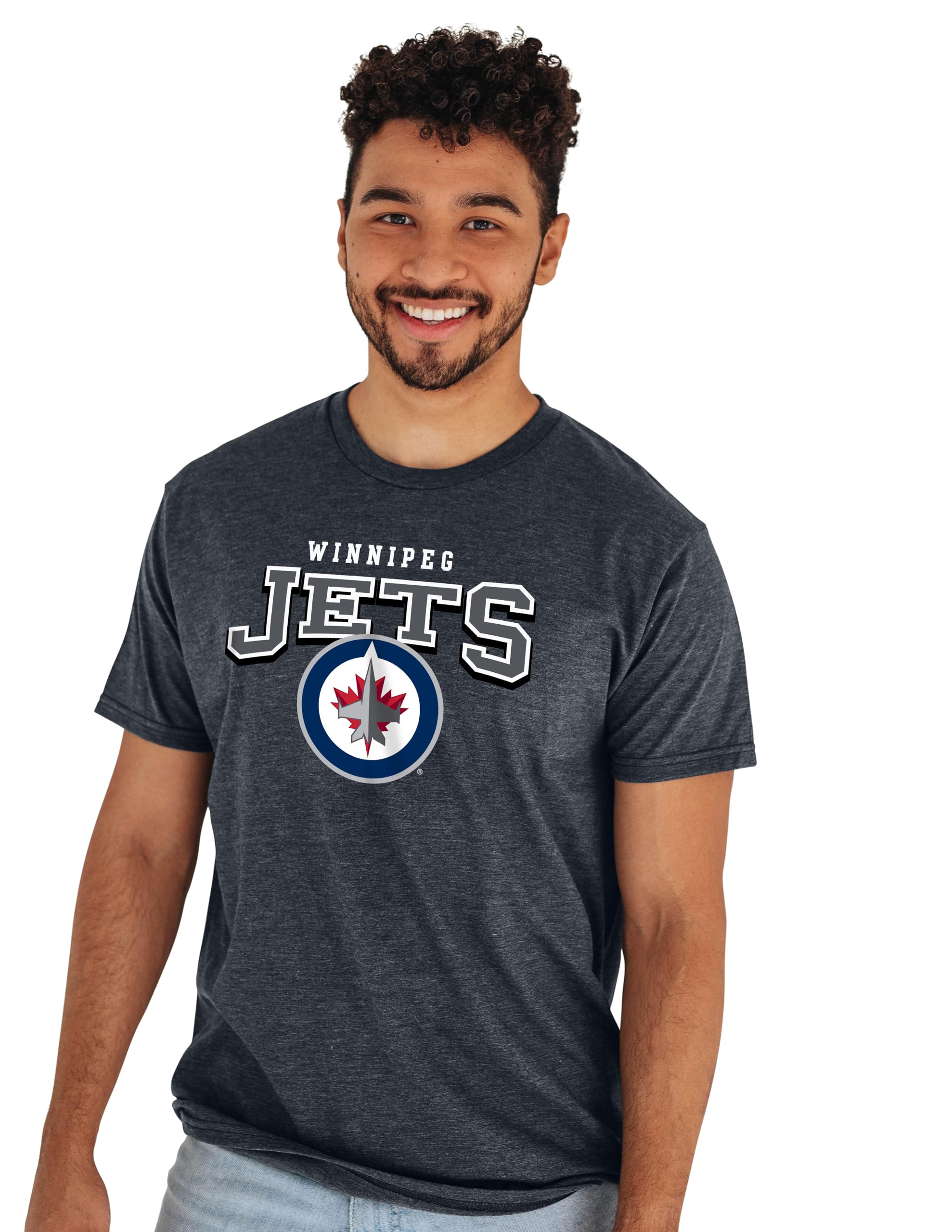Blue 84 NHL Officially Licensed T-Shirt Heathered Black