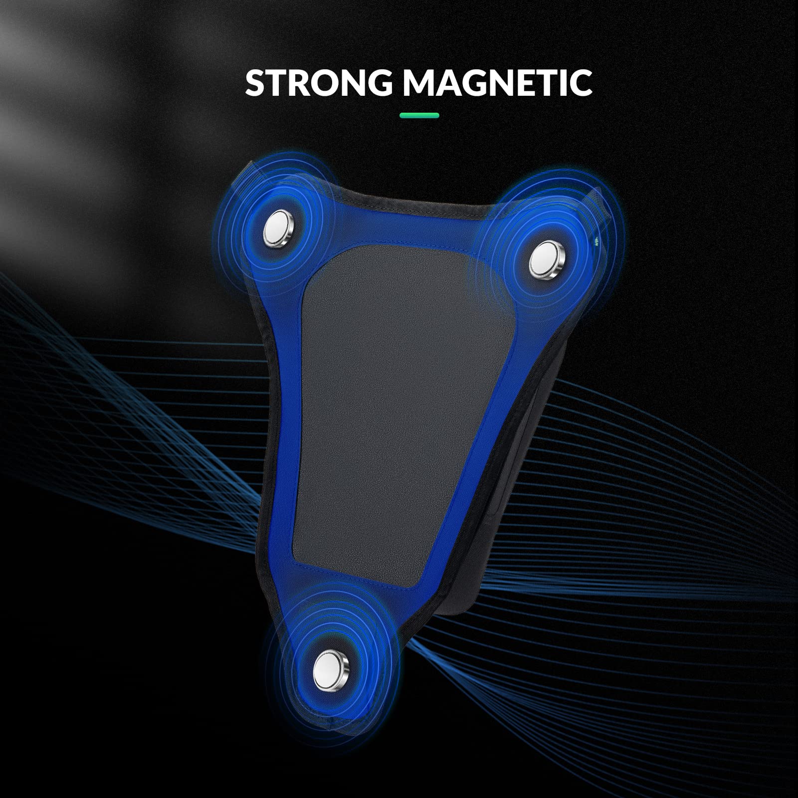 ROCKBROS Borsa da Serbatoio per Moto Impermeabile, Marsupio Borsello a Tracolla, Fissaggio Magnetico, con Porta Cellulare, Strisce Riflettenti, Accessori Moto