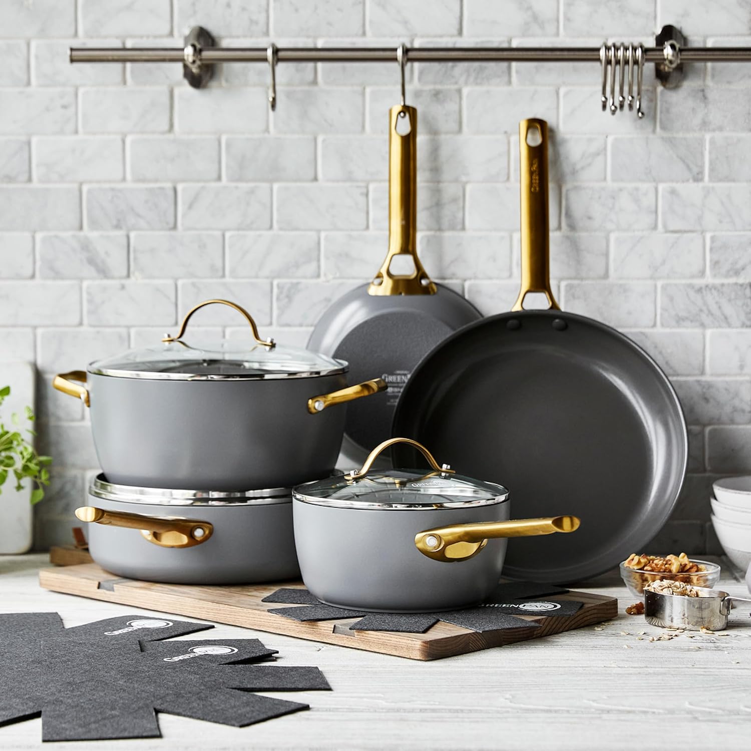 GreenPan Reserve Hard Anodized Healthy Ceramic Nonstick Cookware Set