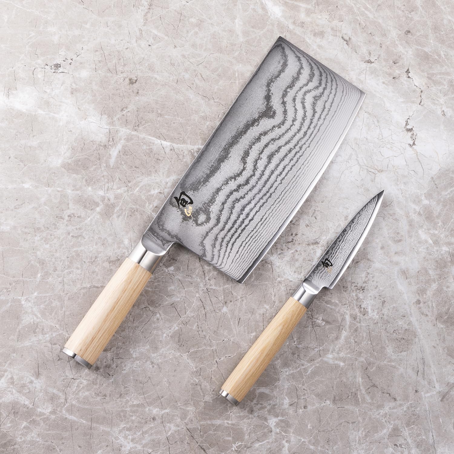 Amazon.co.jp: 貝印 KAI 旬 ClassicWhite 包丁2本セット 桧まな板 中華