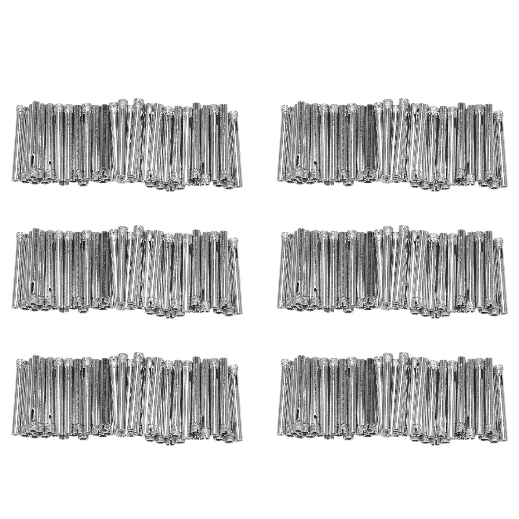 Jnchdghwa Silver 300Pcs Coated Drill Bit Set 6Mm Tipped Hole Saw For Tile, Glass, Ceramics, Porcelain, Marble