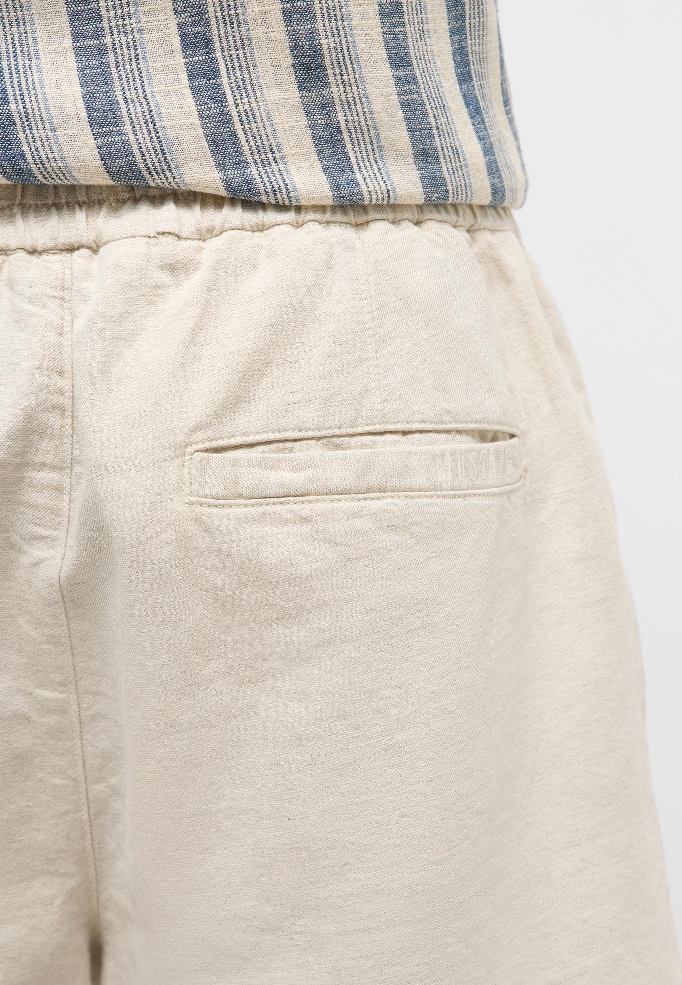 MUSTANG Style Linen Jogger - Shorty Mężczyźni