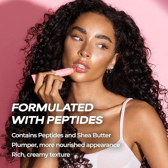 MCoBeauty - Peptide Treatment Full Bundle of 3 - High Gloss Lip Plumpers with Peptides and Shea Butter - Berry, Buttercream & Fairy Floss Shades - Moisturises and Smooths - Softens Dry Lips