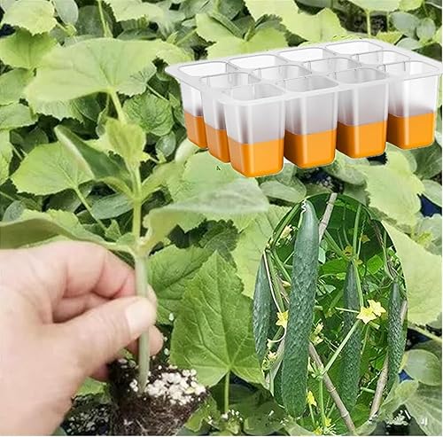 Miniatura 10 de 5 bandejas de inicio de semillas, iniciador de semillas de silicona con células emergentes (60 células en total), bandejas de cultivo de plantas