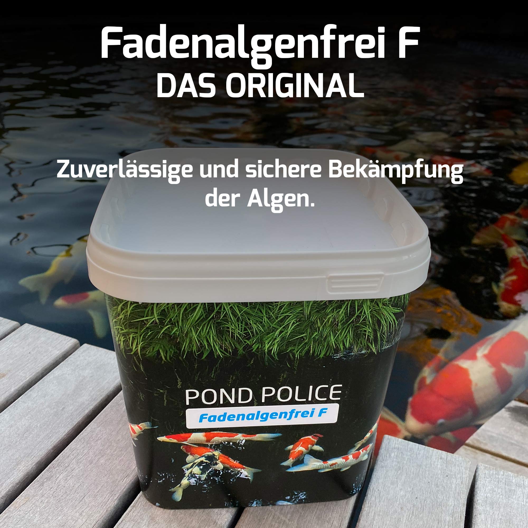 Fadenalgenfrei F • Fadenalgenvernichter 5kg • Ganzjähriger Algenvernichter für Teich • Phosphatfreier Fadenalgenvernichter Teich