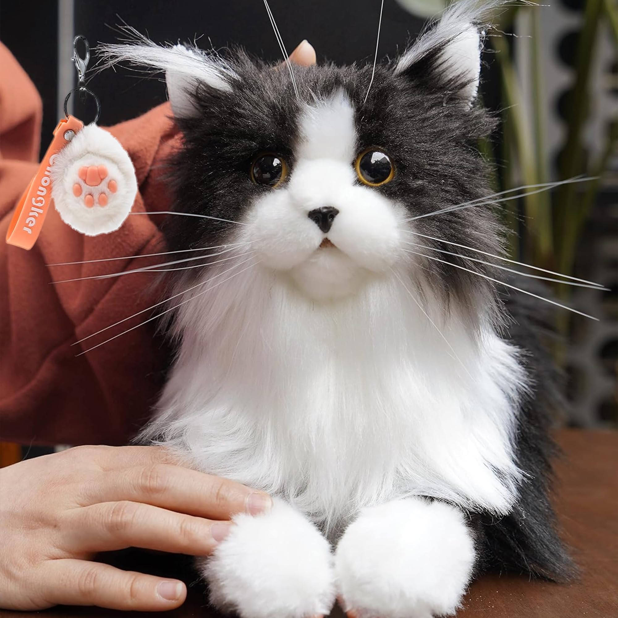 猫ぬいぐるみ リアル 本物そっくり ハンドメイド 優しい手触り◆可愛い癒しネコ Amazon.co.jp: Chongker 猫ぬいぐるみ リアル 本物そっくり