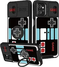 Capa para Moto G Power 5G 2023 - Capa de telefone feminina bonita estética console de jogos design exclusivo com capa de câmera e suporte de anel Funda para Motorola G Stylus 5G 2023