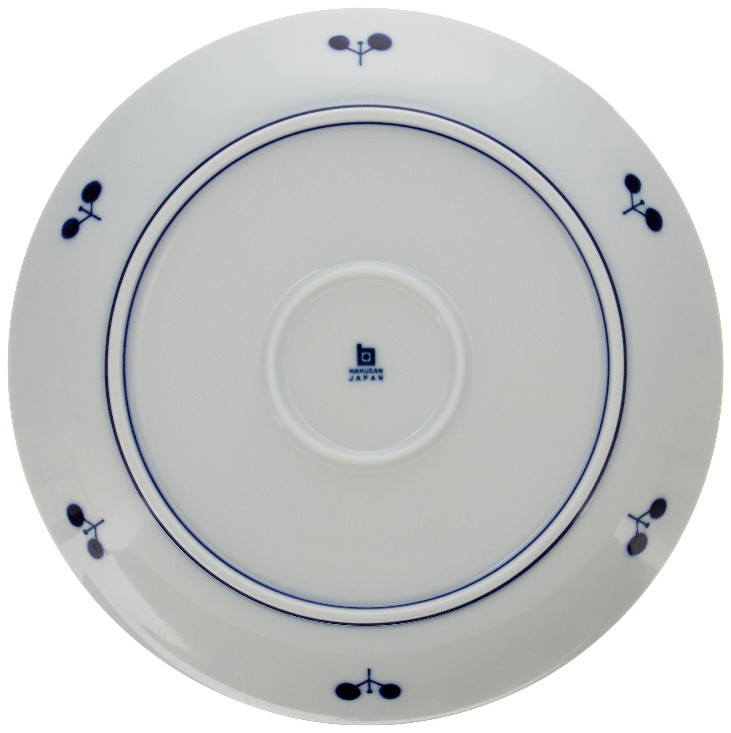 Amazon｜白山陶器(Hakusan Porcelain) プレート 青 ブルーム リース M