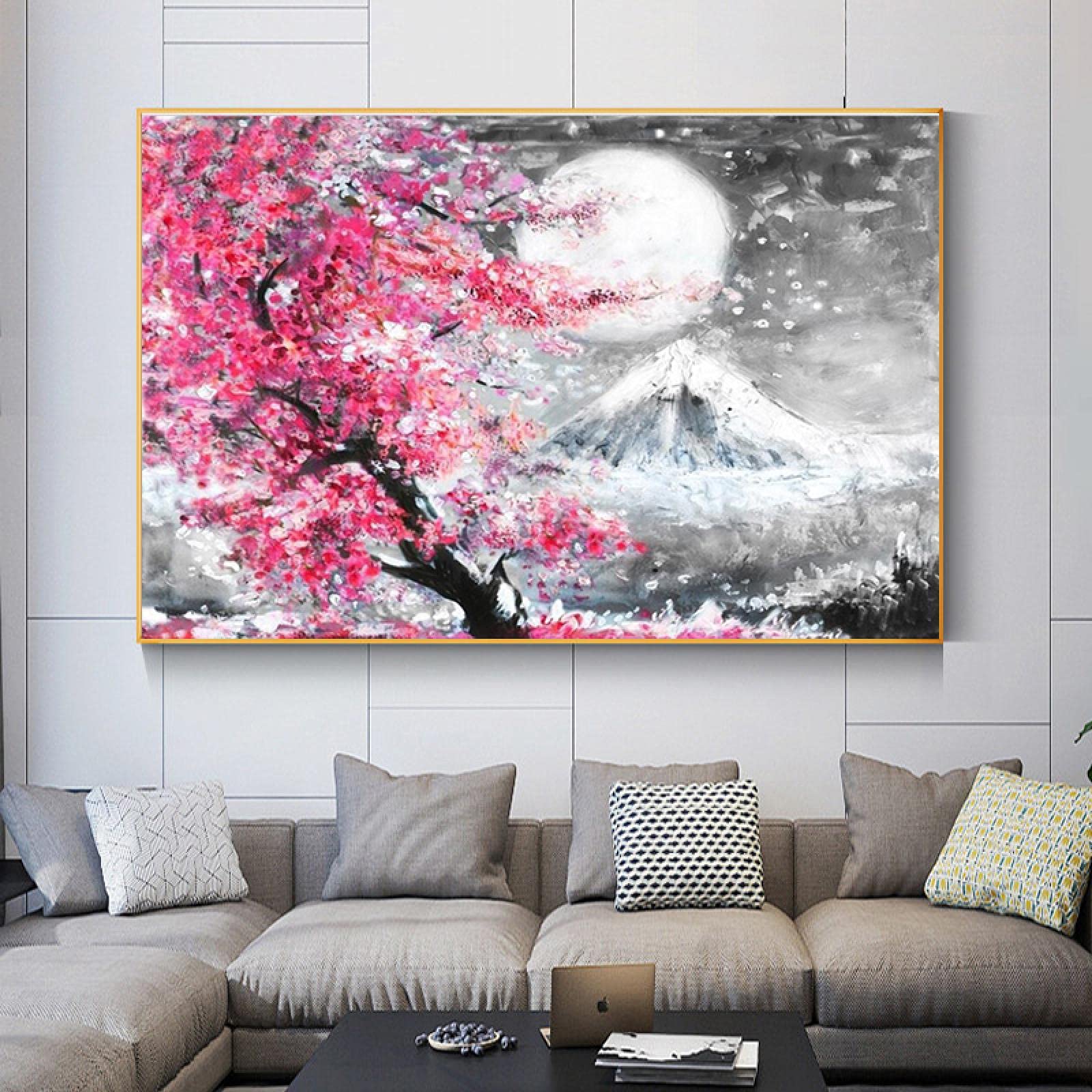 Amazon.co.jp: Canvas Art Photography Landscape Japan Mount Fuji