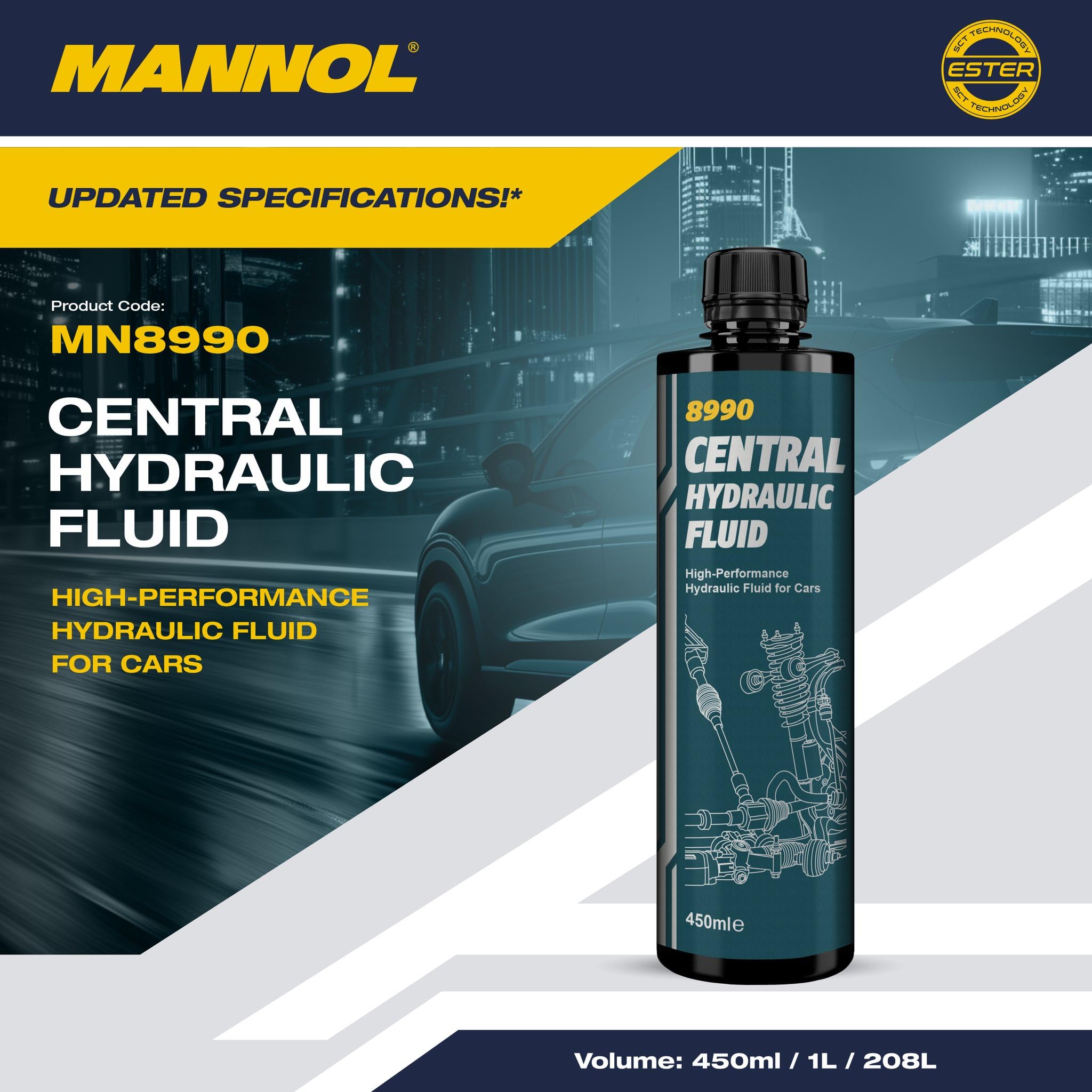 MANNOL 8990 Central Hydraulic Fluid for Power Steering and Other