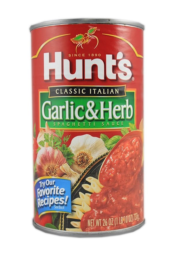Hunts Garlic & Herb Spaghetti Sauce 26 oz Grocery & Gourmet Food