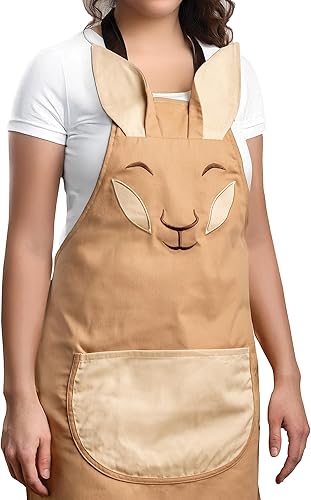 OTOTO Nuevos delantales Aproo para cocinar bonito delantal, delantal de cocina con bolsillos, regalo de cocina, regalos de canguro, (solo delantal),