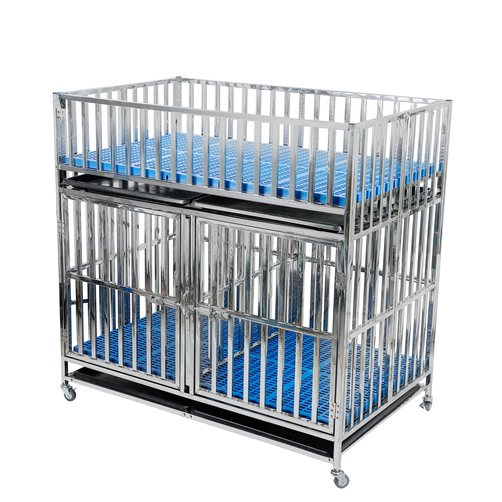 Buy Confote DoubleDeck Heavy Duty Stainless Steel Dog Cage Kennel