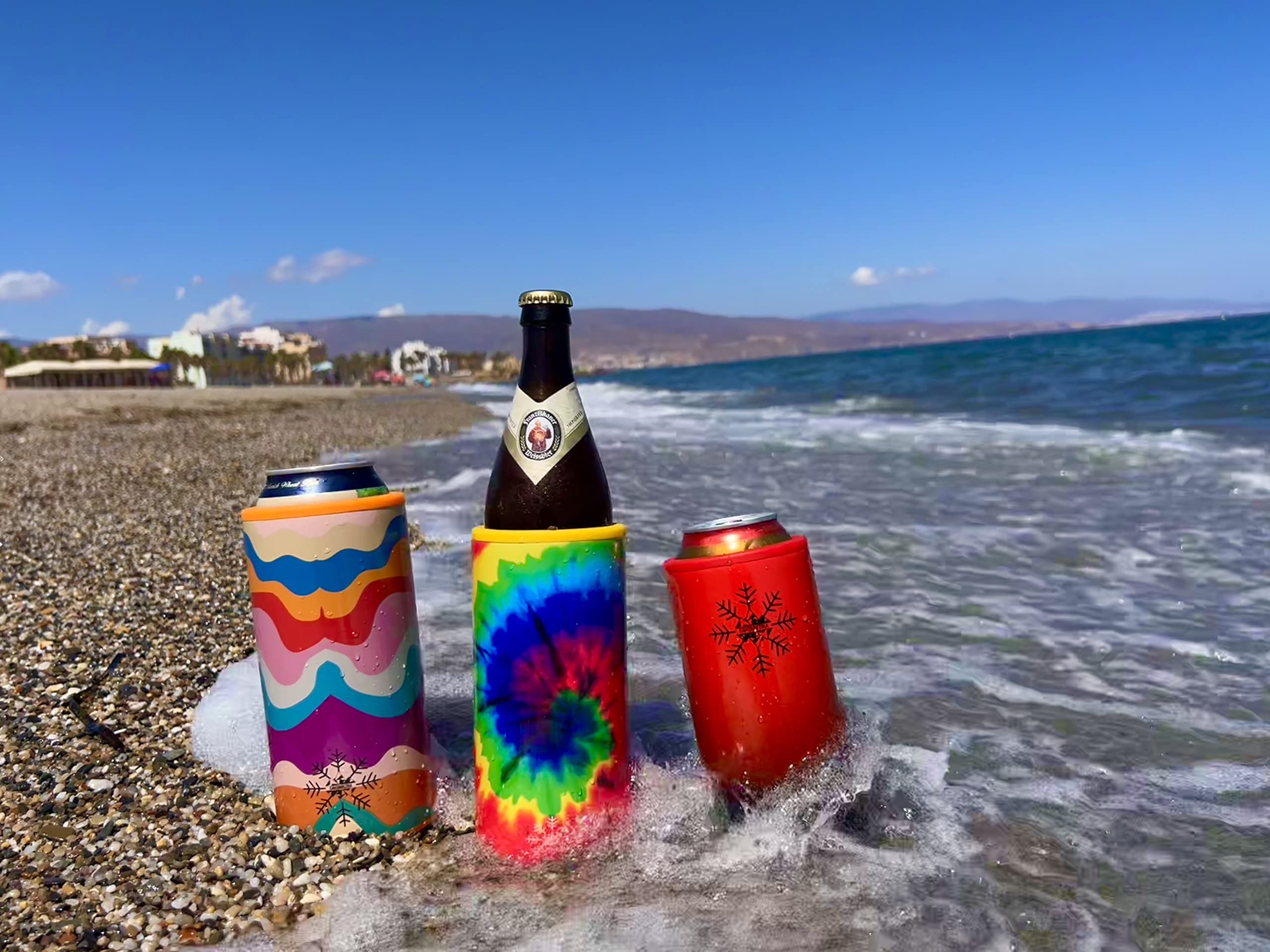 Enfriador Termo Funda para Botellas Latas y Botes de 330, 440 y 500 ml para Cerveza y Refrescos regalo original hombre mujer
