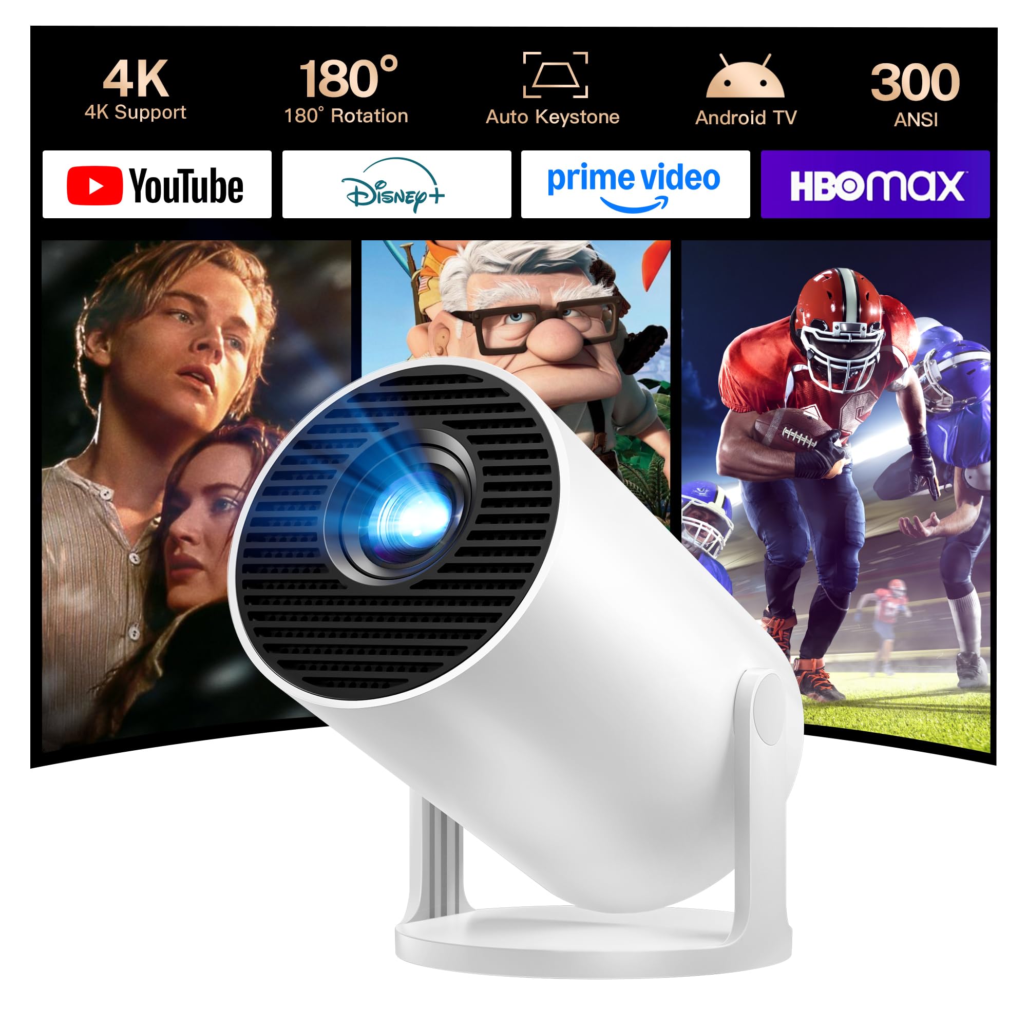 LYNCAST Mini Projector X1