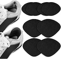 HTZNHXT Shoe Heel Repair Patches - 4 Pairs Adhesive Microfiber Pads for Sneaker Holes, Heels, Boots & Toes