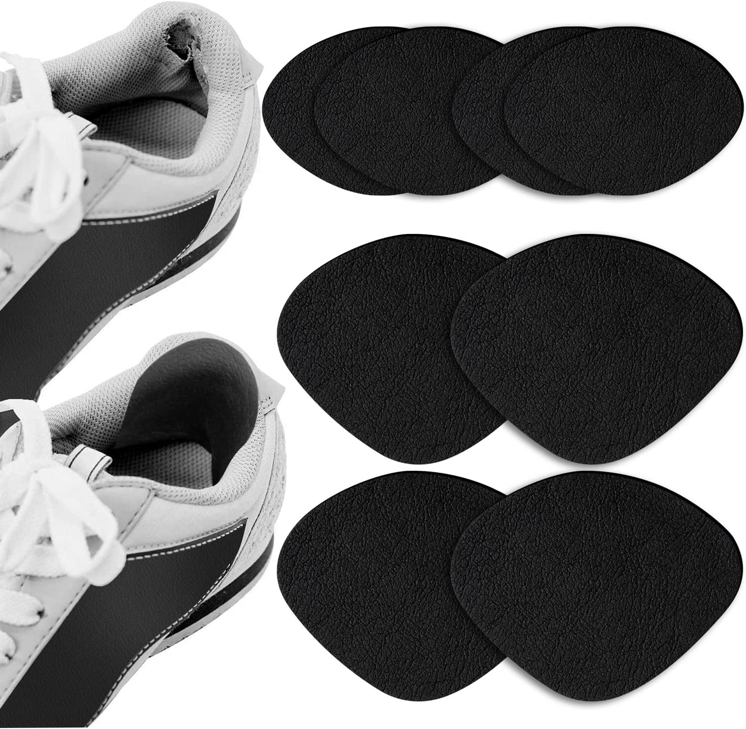 Shoe Heel Repair, 4 Pairs Adhesive Inside Shoe Heel Patch Pad for Sneaker Holes
