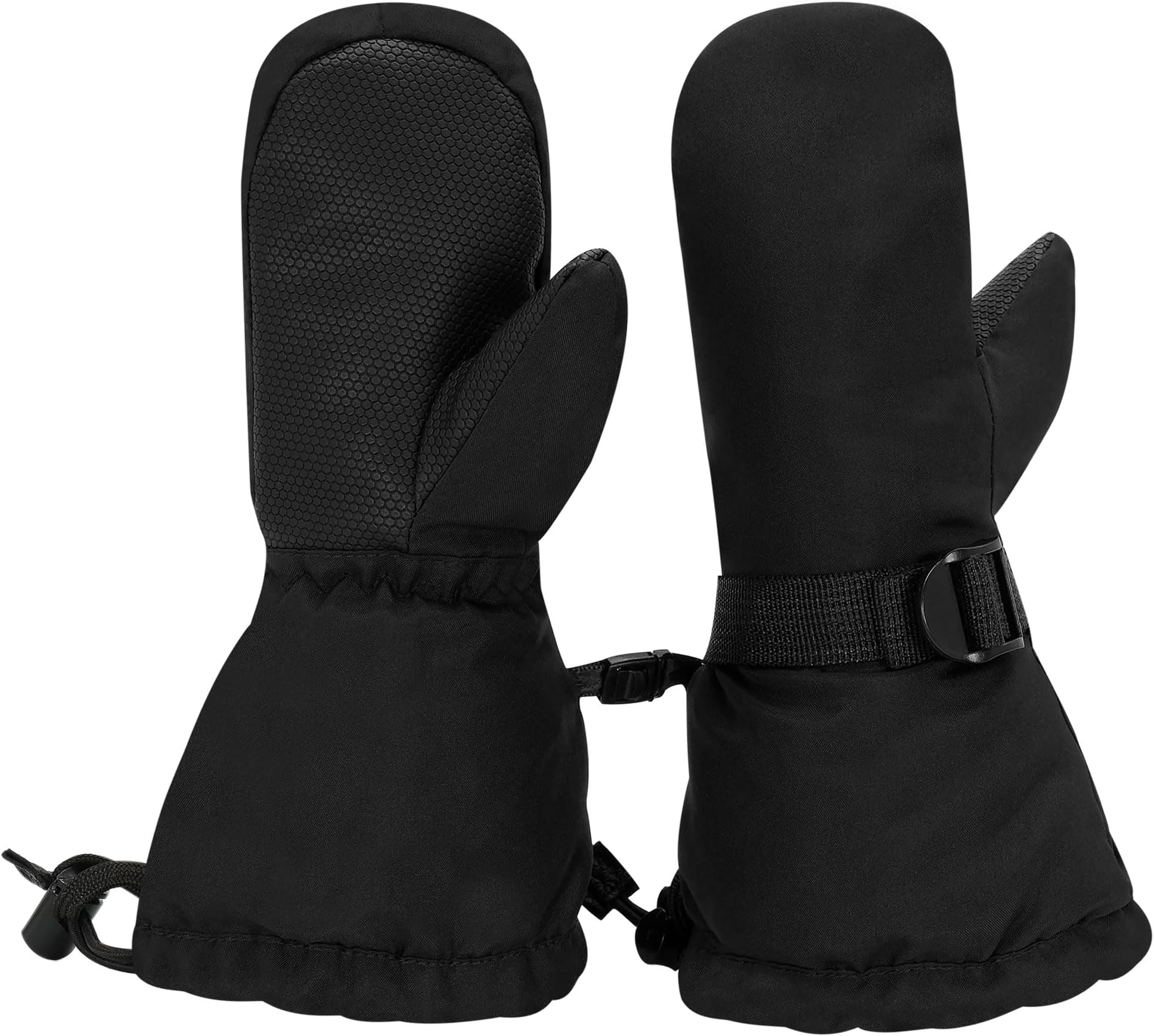 Waterproof Stay-on Winter Snow and Ski Mittens Fleece-Lined for Baby Toddler Girls and Boys