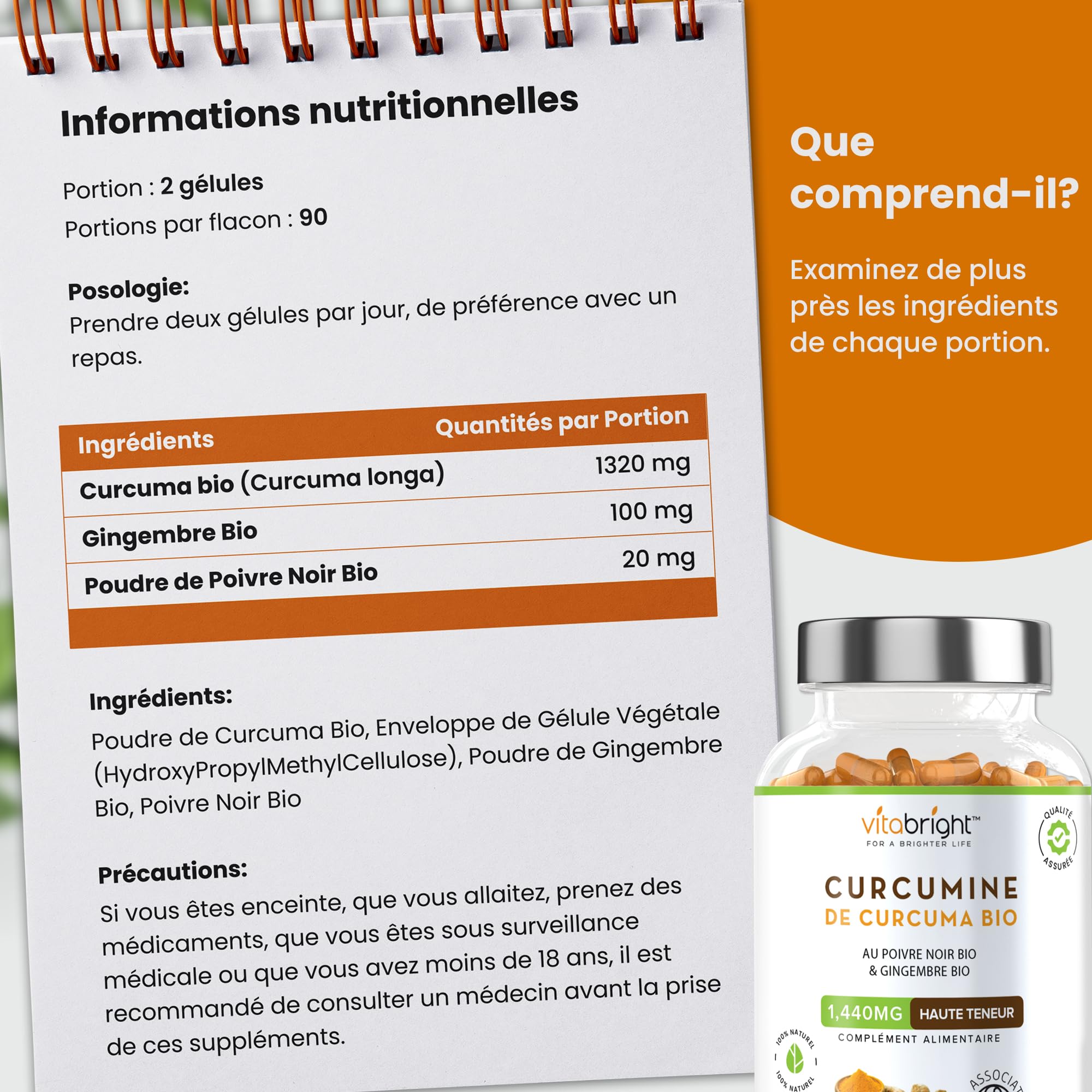 Complément Alimentaire Gingembre Bio - 180 Gélules, Fabriqué En France