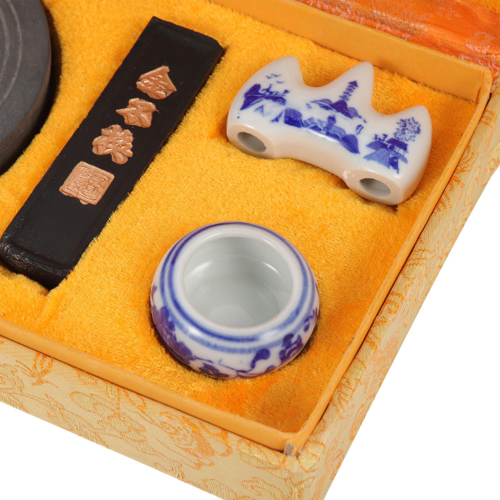 Kalligraphie mit Professionellem Schreibpinsel Robustem Tuschestein und Zeichenpapier Traditionelles Chinesisches Schreibwerkzeug für Künstler Schüler und Anfänger zum Üben und