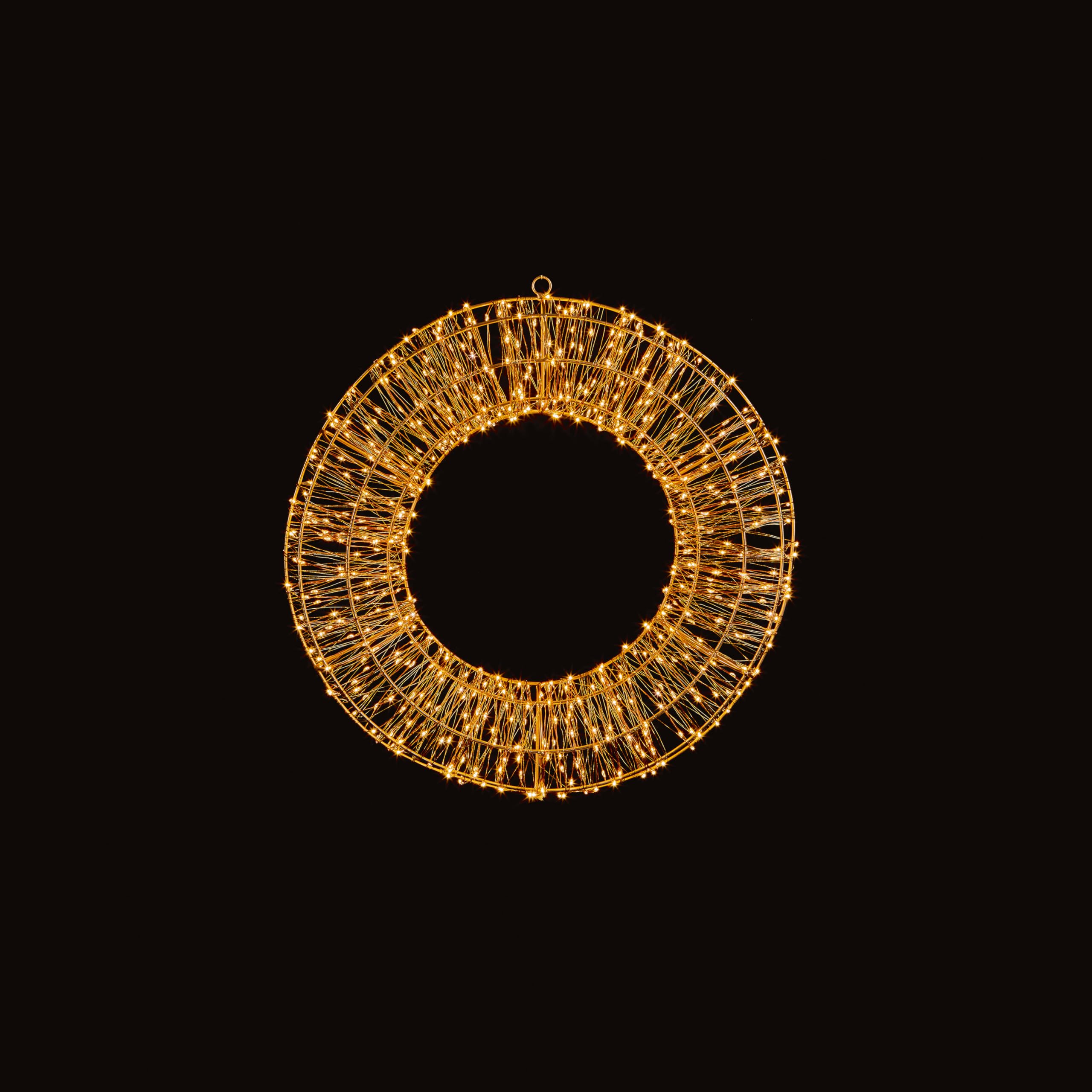 Premier Rose Gold Decorations 45Cm Light Up Beaded Wreath Indoor Outdoor Use Eco Friendly Warm White Leds Christmas Decoration Xmas Festive Décor