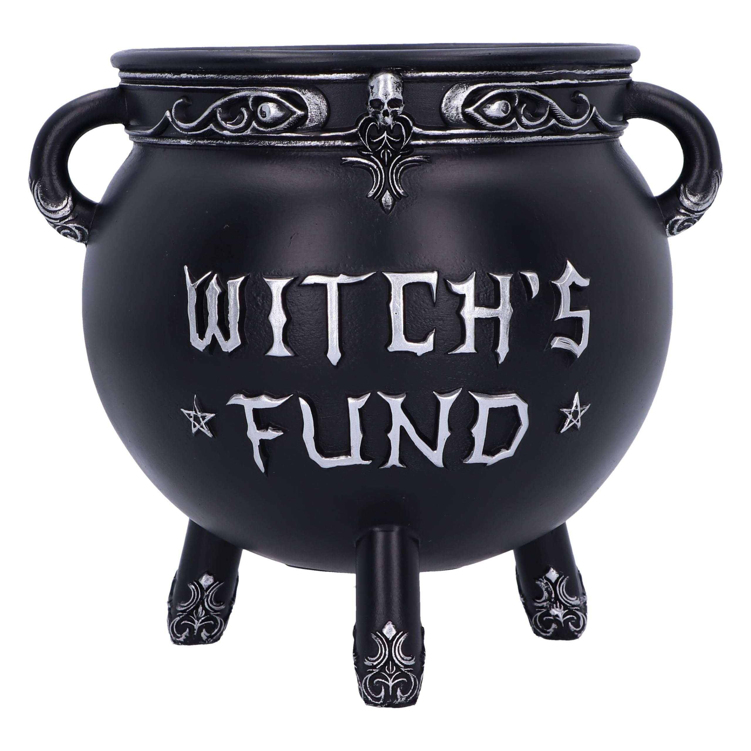 Nemesis Now Witch's Fund Money Box, Resin, Black, 16.5cm