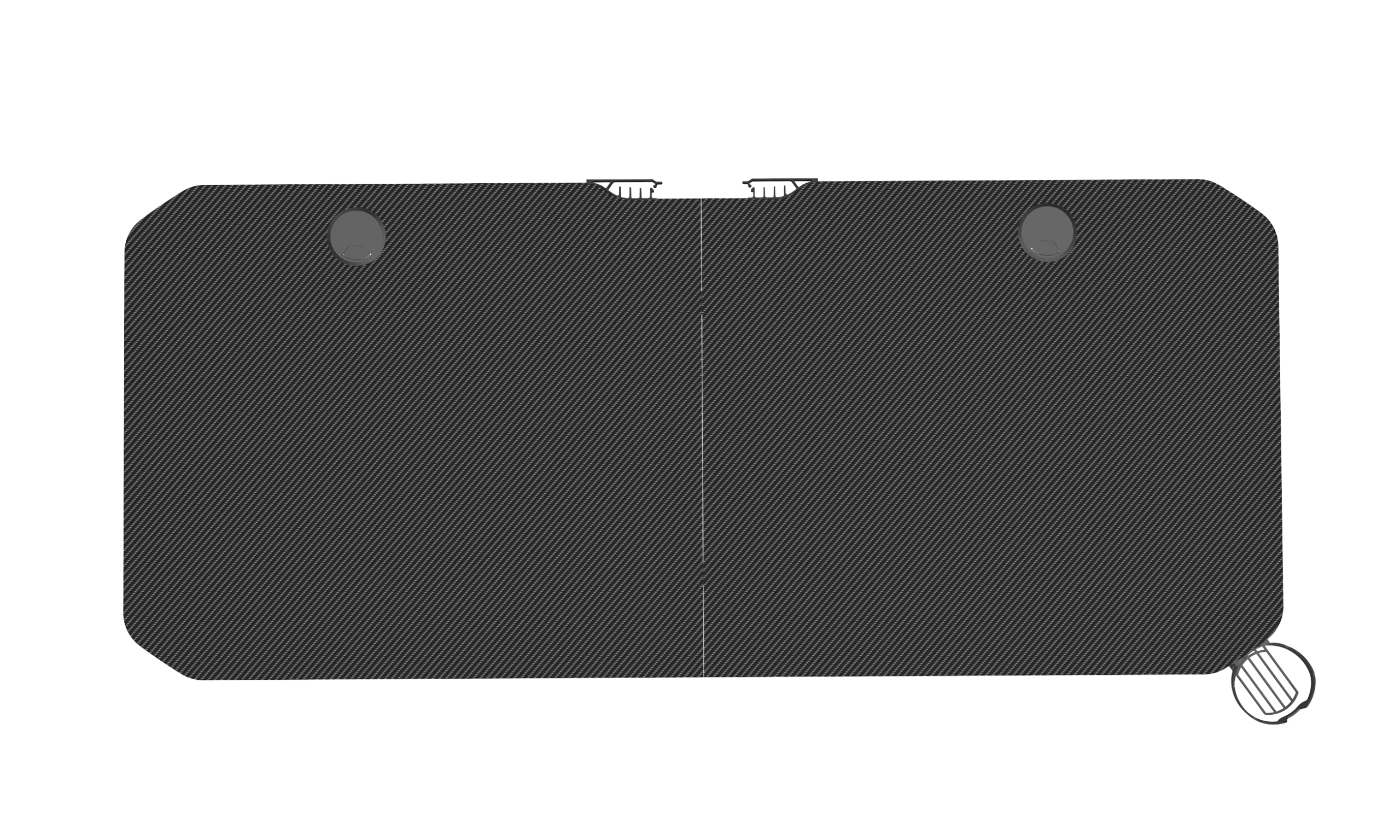 ZStyle Tavolo scrivania da Gaming Desk Postazione Computer Carbonio porta Cuffie Portabicchiere Laptop da Gioco Scrivania studio Gestione Cavi Ergonomica Gamer