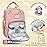 RUVALINO Diaper Bag Backpack, Multifunction Travel Back Pack for Girls, Maternity Baby Changing Bags with Changing Pad for Mom, Large Capacity, Waterproof and Stylish, Pink