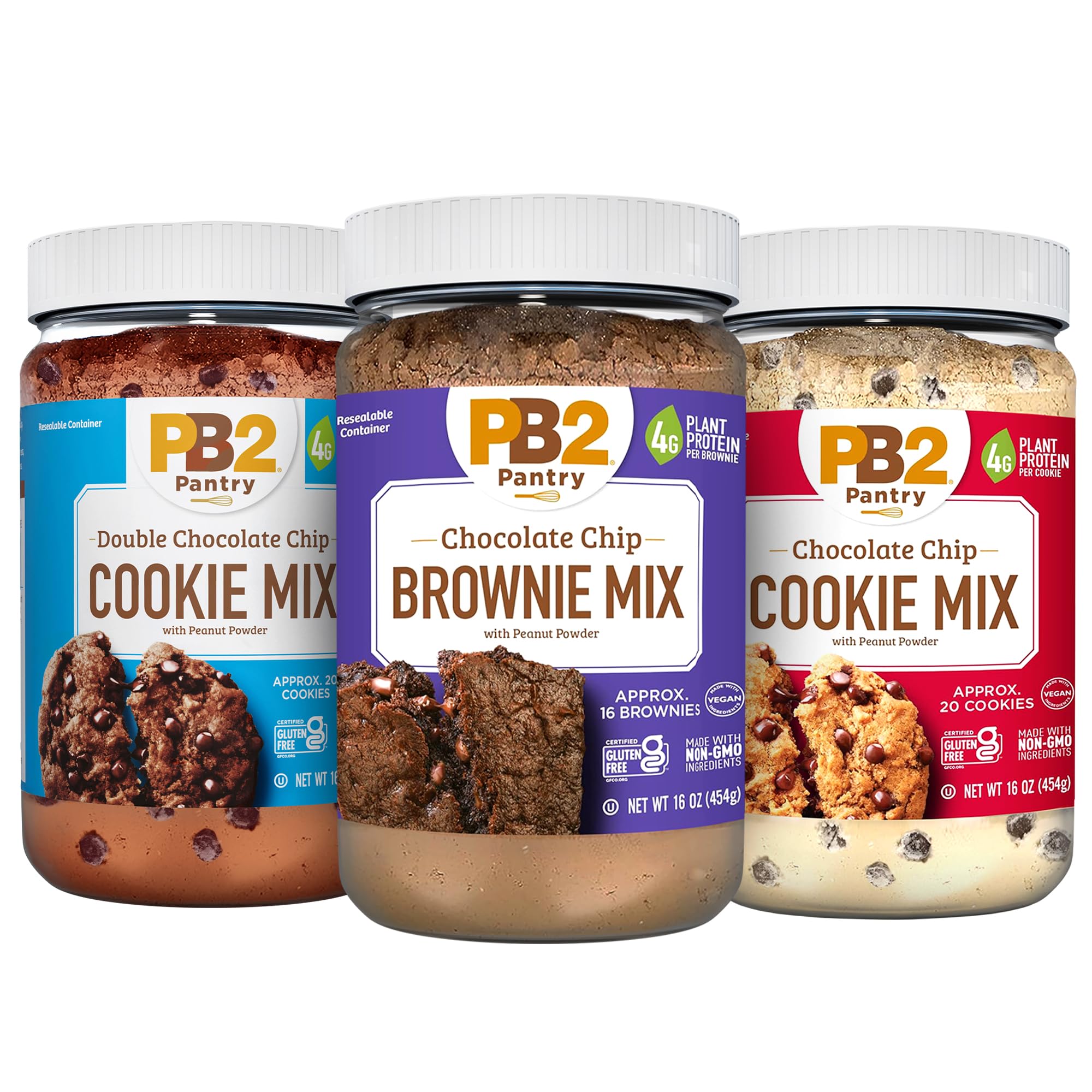 Amazon.com : PB2 Pantry Bundle of Chocolate Chip Brownie, Double