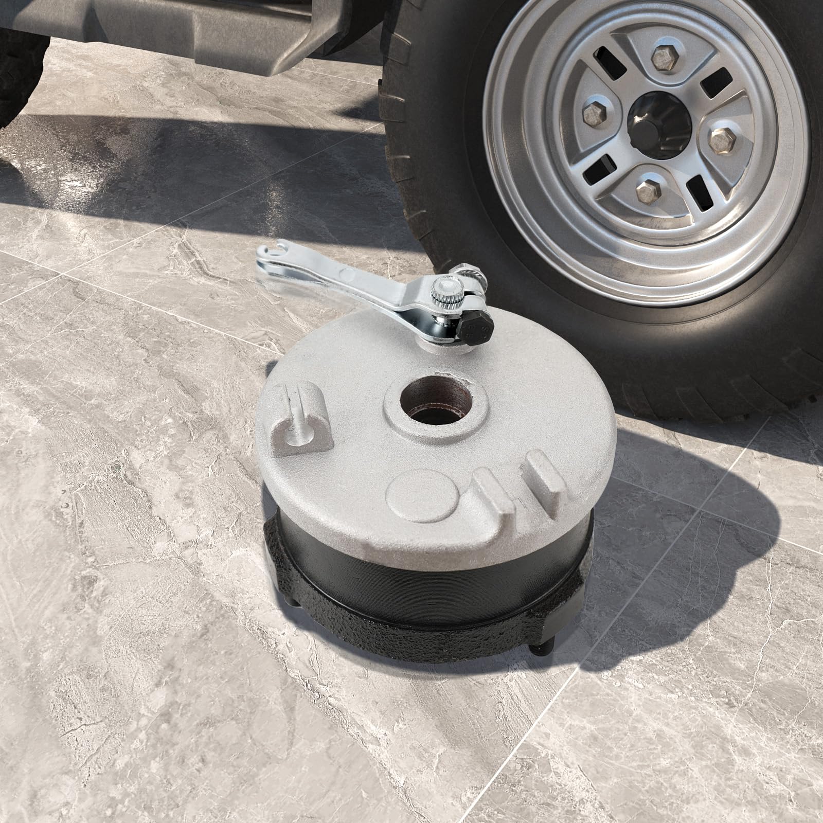 2 cubos de rueda de freno de tambor delantero izquierdo y derecho de metal para motor de 50 cc, 70 cc, 90 cc, 110 cc, 125 cc, ATV Quad Buggy, rosca M8 de 4.1 x 6.8 pulgadas