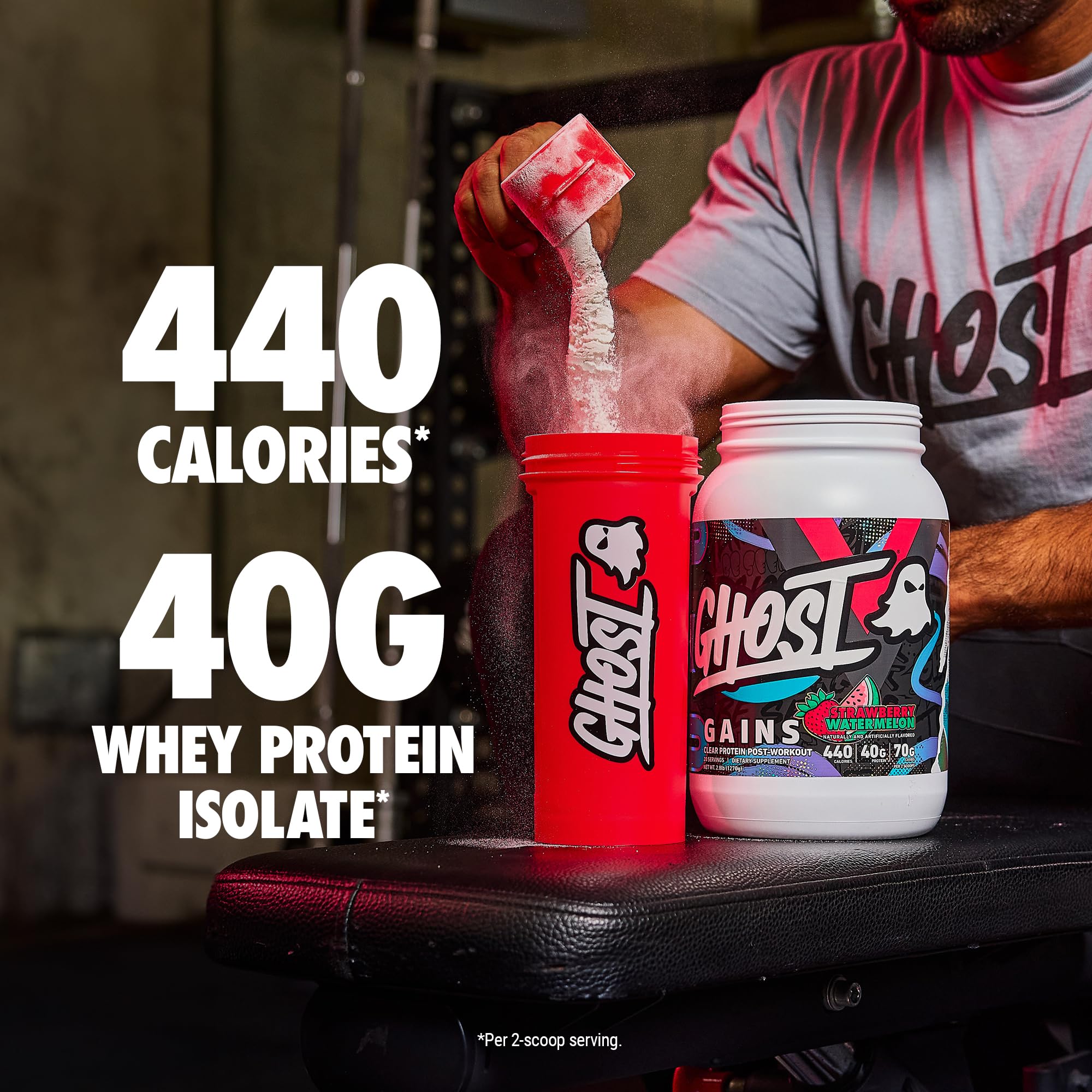 GHOST Clear Gains Mass Gainer Protein Powder - 40G Whey Protein Isolate — Amazon image 4