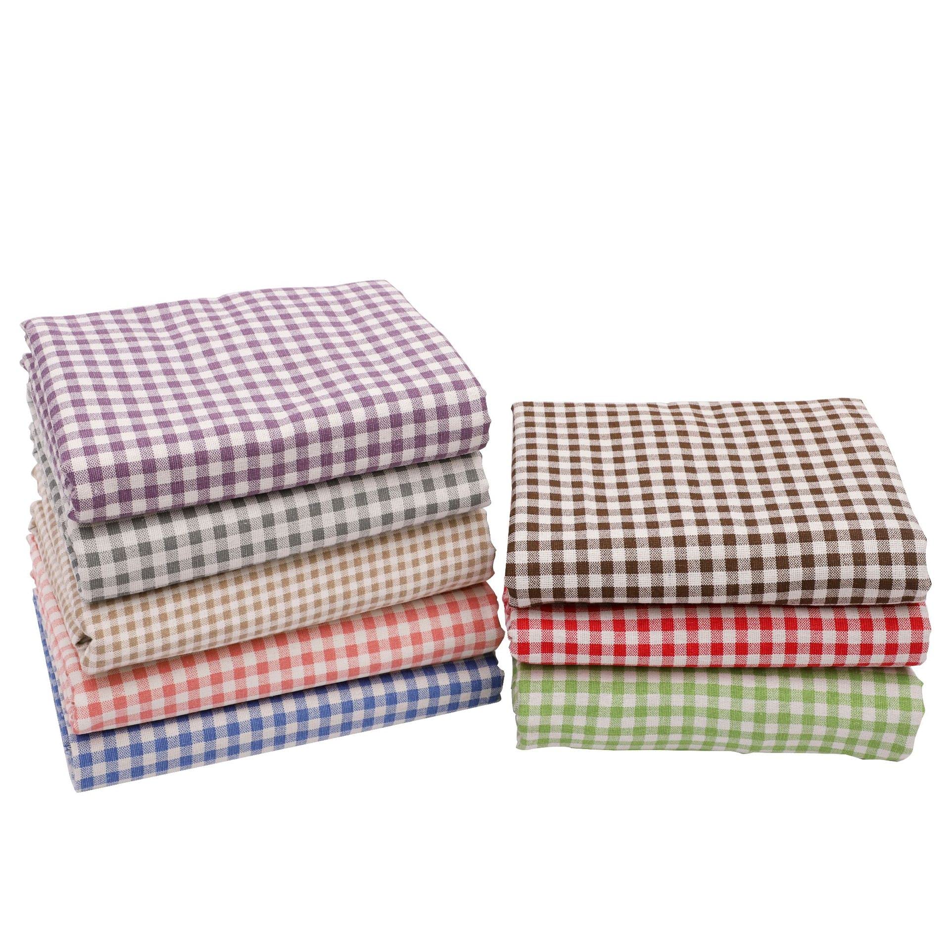 Tissu en coton et lin à carreaux, largeur 3 m, 150 cm, pour canapé, décoration, Noël, patchwork, couture, vêtements, rideaux, nappe, housses de coussin, rose
