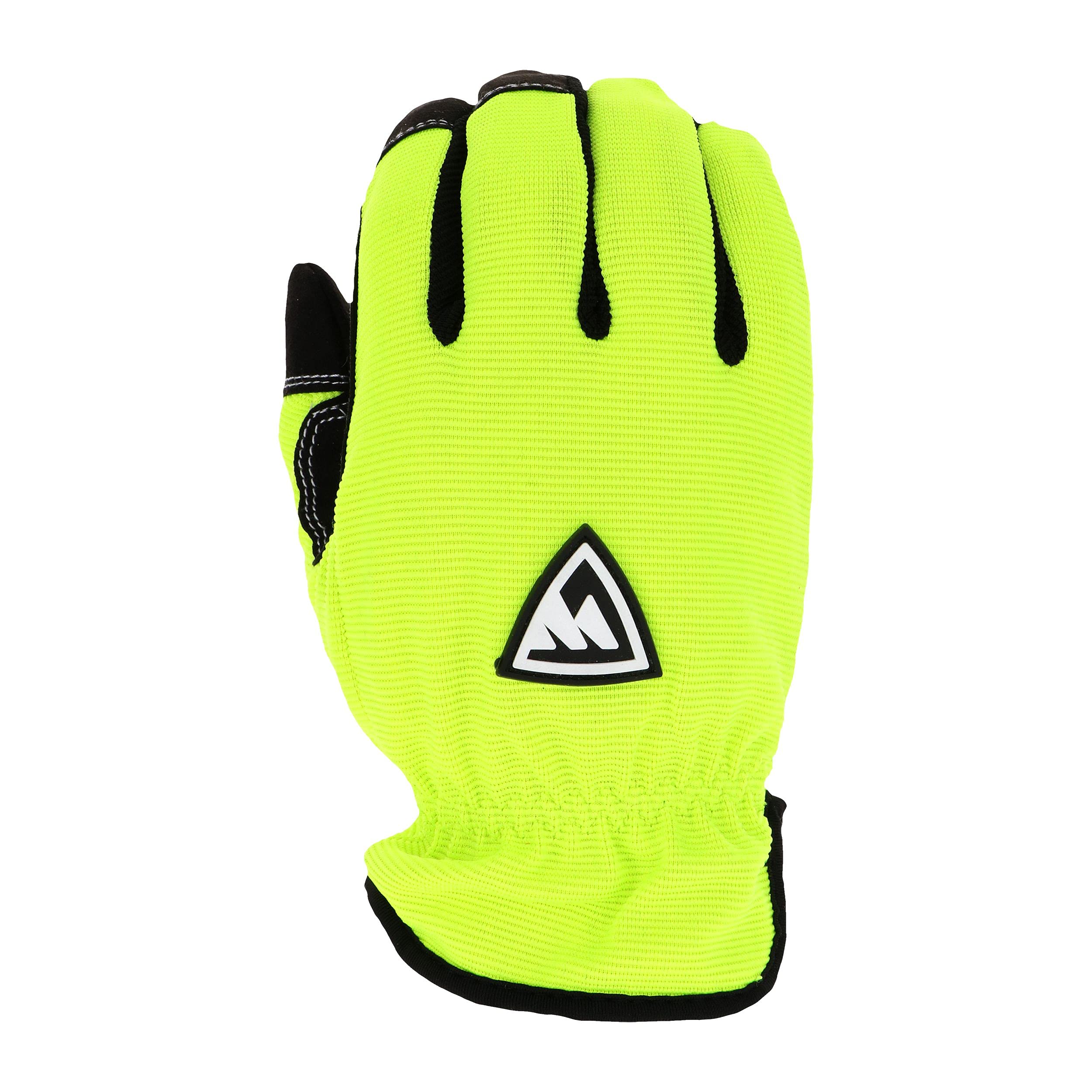 West Chester Guantes de invierno de alta destreza, forro Thinsulate, resistentes a desgarros, guantes de trabajo de seguridad, amarillo, L (96555-L)