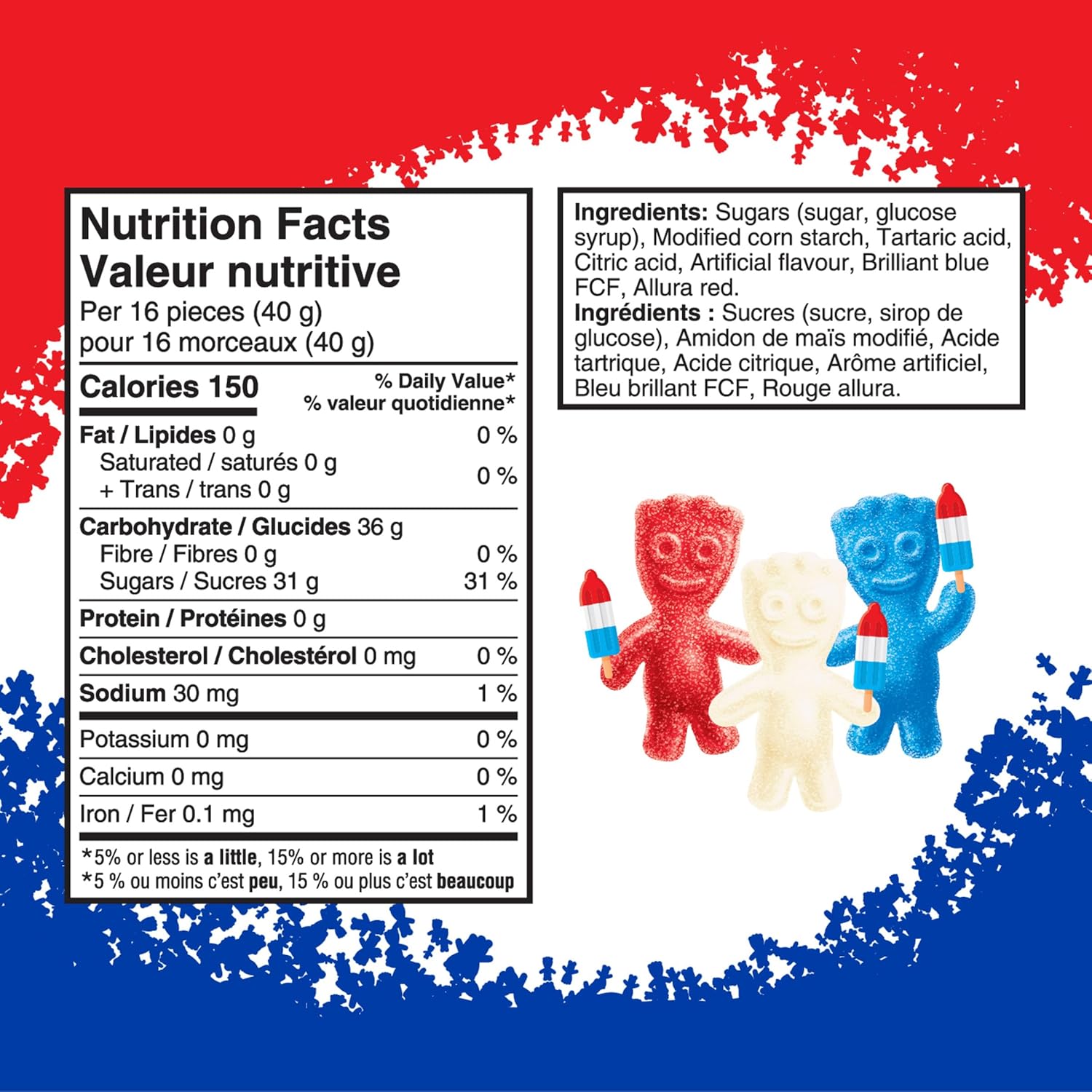 SOUR PATCH KIDS, Ice Pop Mix Candy, Sour then Sweet, 150 g, Prepared in Canada - Image 2