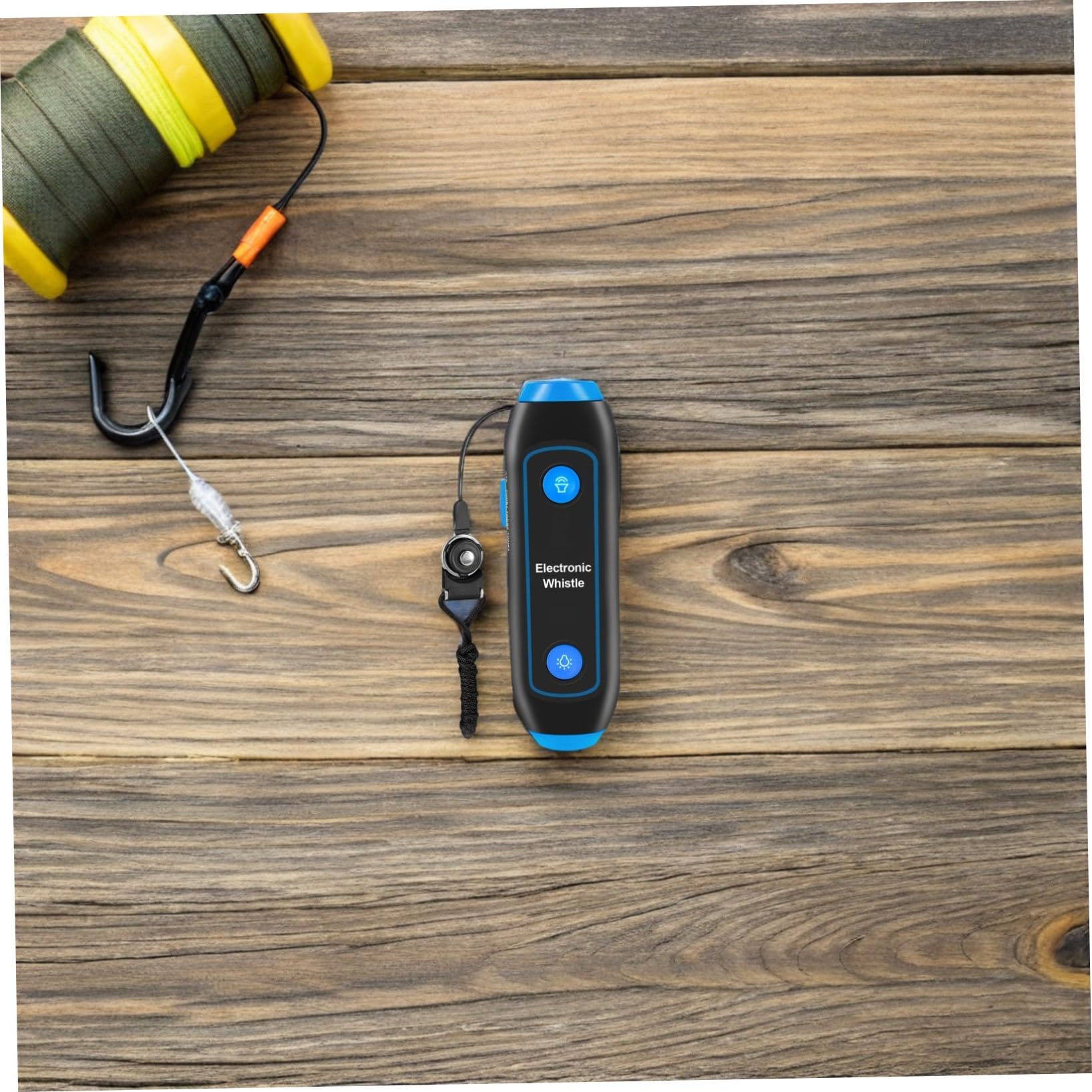 VICASKY Sifflet Électronique Multi-Tons à Main en Abs Bleu avec Lampe LED Sos Portable, Sifflet D’Arbitre Et Entraîneur, Outil De Sécurité pour Sports, Entraînements Et Activités en Plein Air