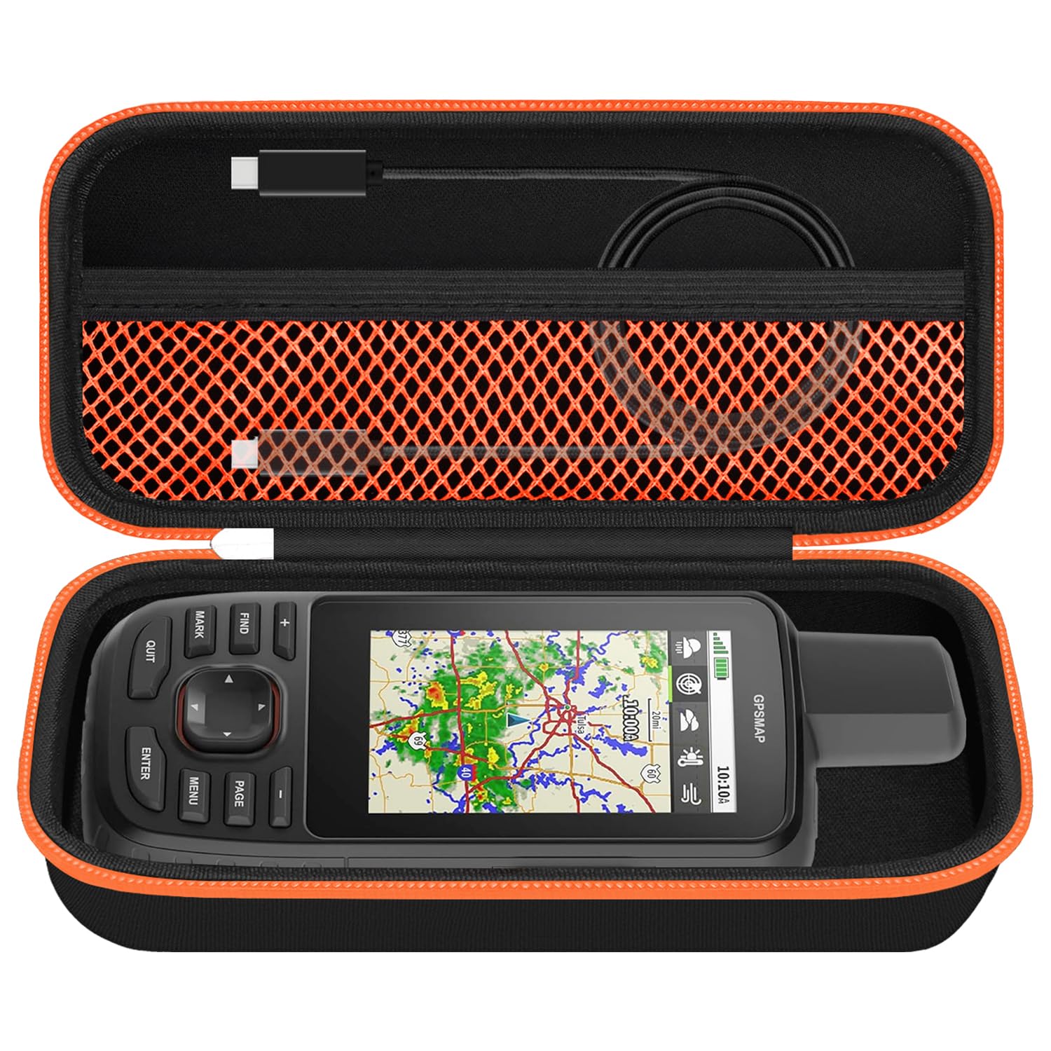 HESPLUS Travel Carrying Case for Garmin GPSMAP 67i /66i/79sc/79s/67/64sx/65/65s Hiking Handheld GPS, Satellite Communicator Storage Bag Organizer Box