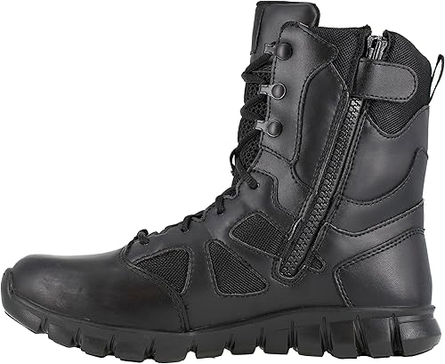 Miniatura 3 de Reebok Botas tácticas militares Sublite Cushion de 8 pulgadas para hombre, color negro, 13 de ancho de EE.UU, Negro