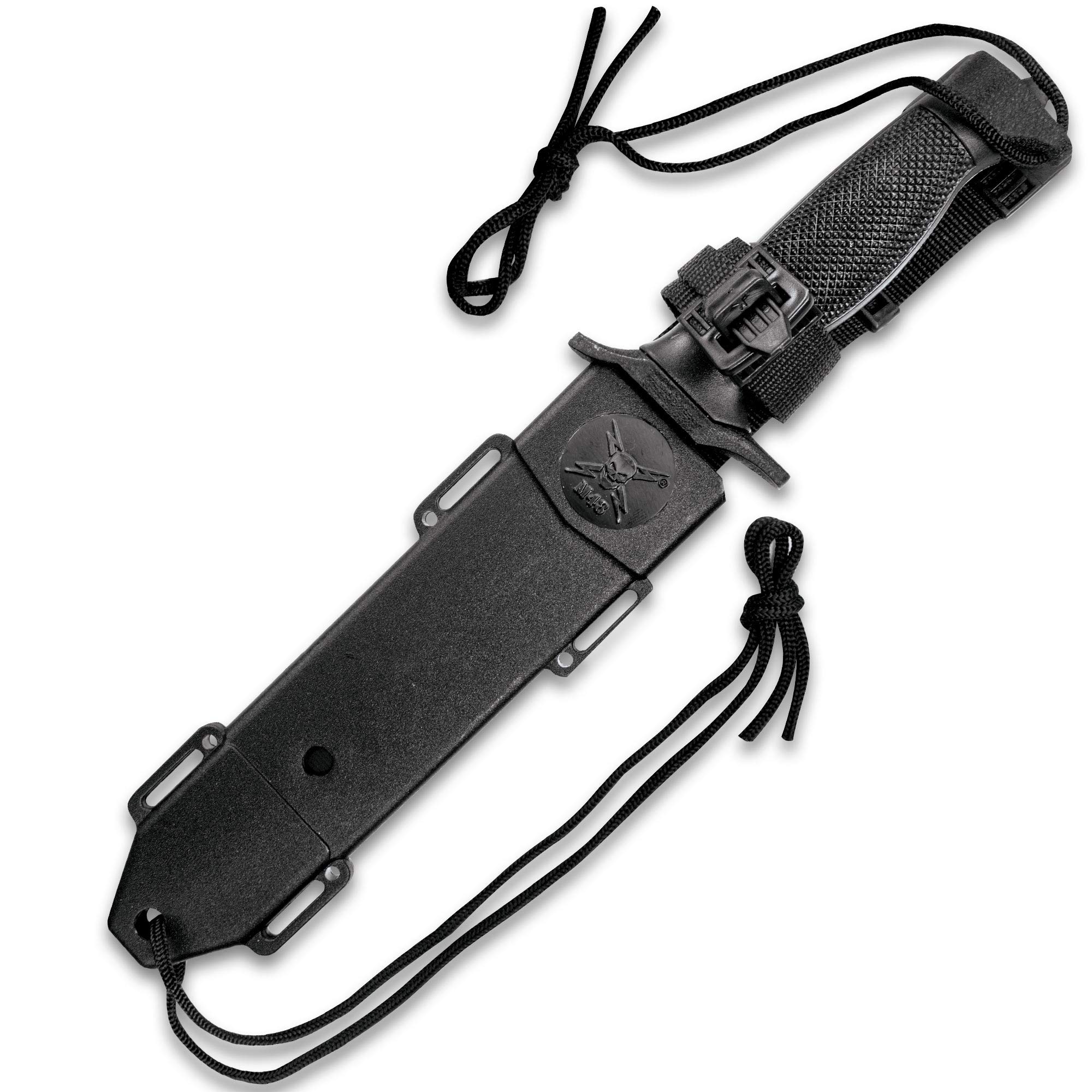 M48 Tactical Commando Knife | Razor Sharpe Stainless Steel Blade | Textured ABS Handle with Lanyard | Multi-Functional Sheath | Tactical Blade for Today’s Modern Fighter | 12” Overall