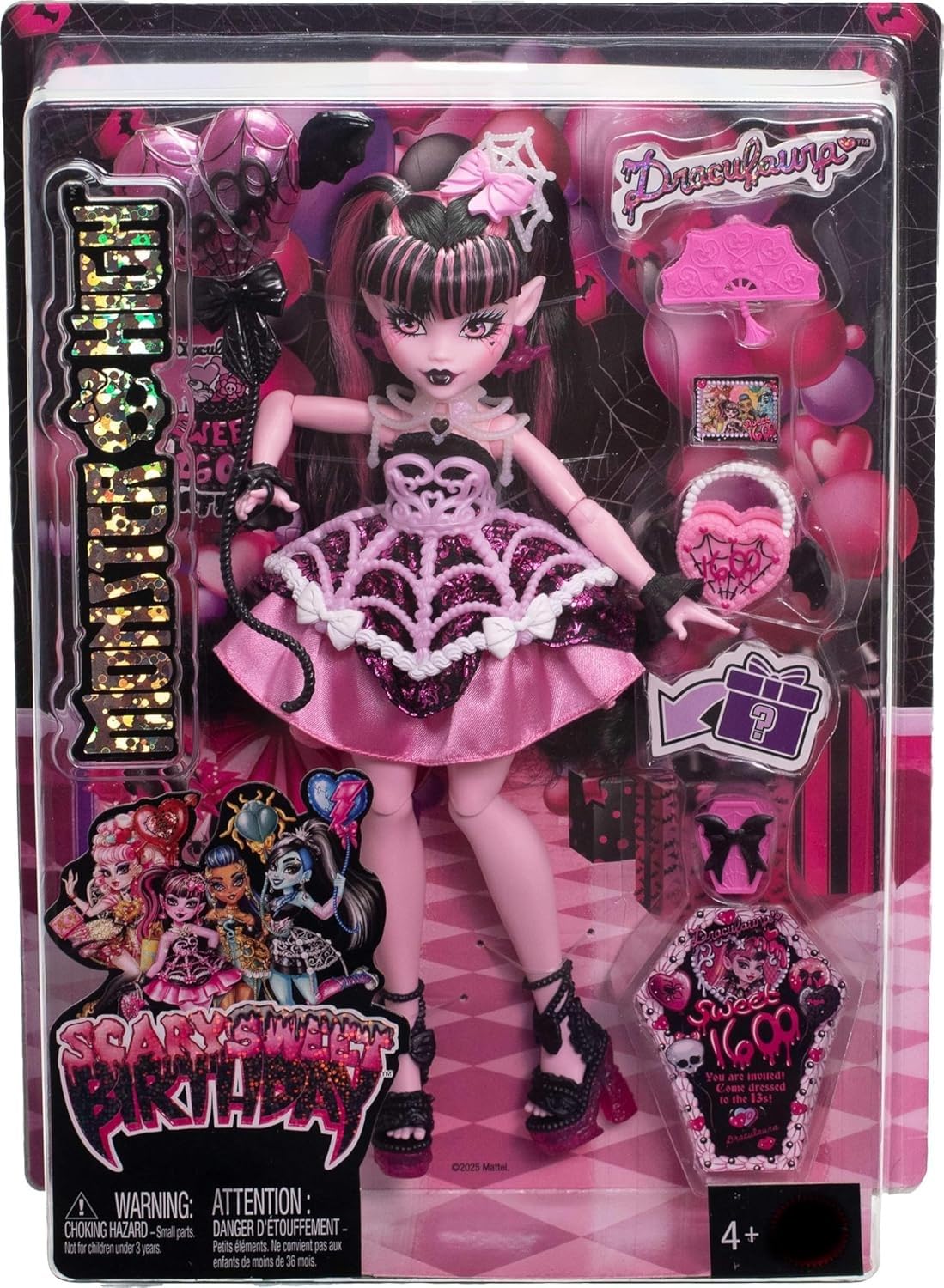 モンスターハイ ドラキュローラ Sweet 1600 ドール マテル社 Amazon.co.jp: Draculaura Scary Sweet Birthday Doll Series