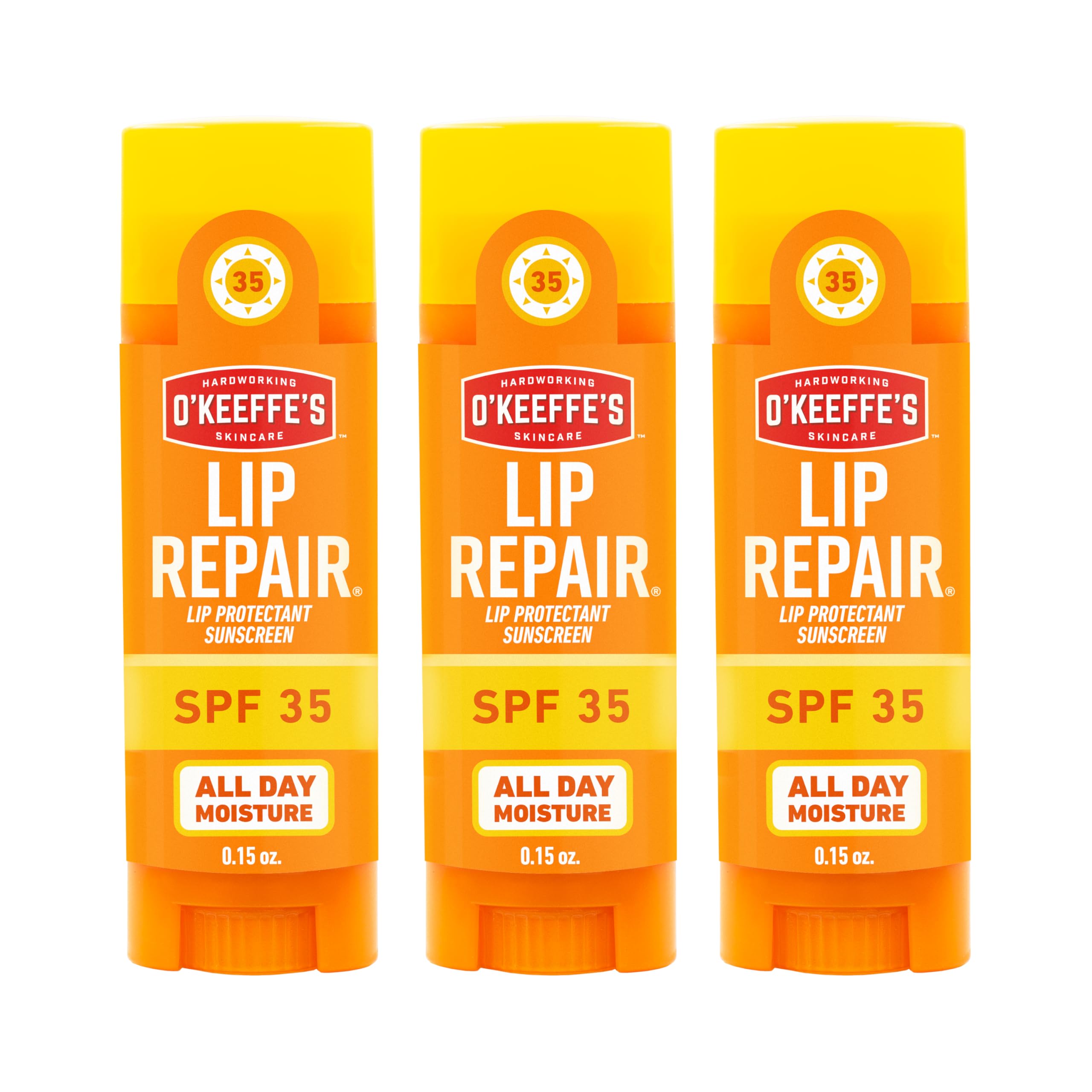 O'Keeffe'sLip Repair SPF 35 Lip Balm, (Pack of 3)