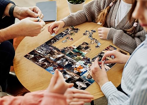 Miniatura 6 de Rompecabezas de 1000 piezas para adultos, rompecabezas con temática de gatos, divertidos rompecabezas de trabajo de gato con animales