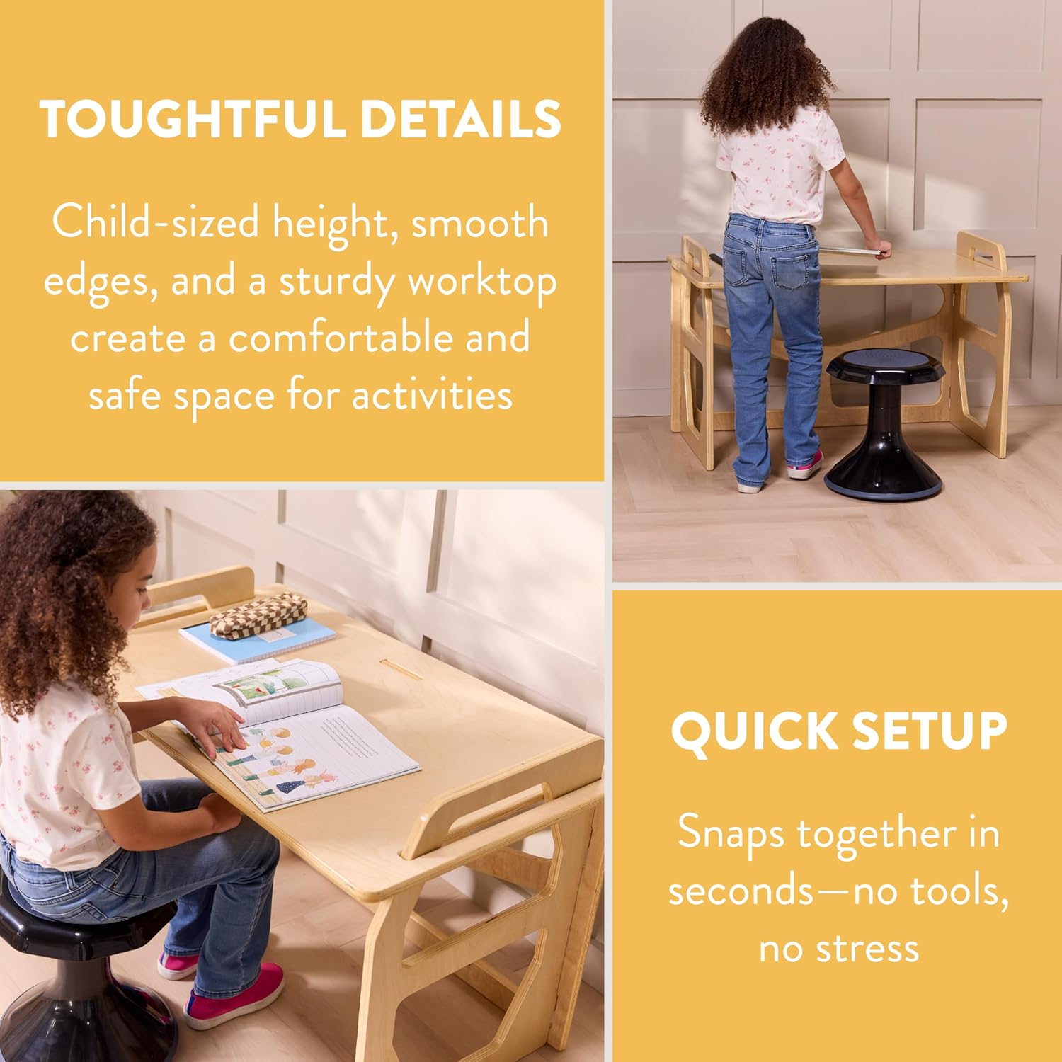 BrightSpace Wooden Student Desk, Childrens Furniture, Natural