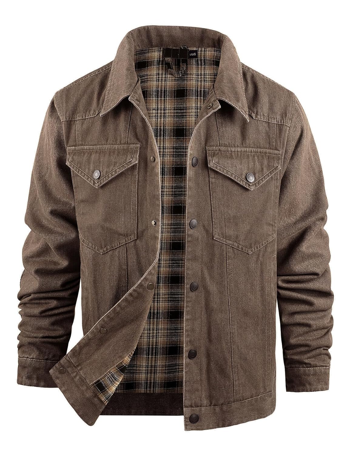 Flygo Jaqueta jeans masculina forrada de flanela, corte caubói, estilo ocidental, clássica, justa, vintage, resistente, casaco de caminhoneiro em promoção! Veja a oferta e mais achadinhos de Jaquetas & Casacos 8 Hoje é o melhor dia para comprar Flygo Jaqueta jeans masculina forrada de flanela, corte caubói, estilo ocidental, clássica, justa, vintage, resistente, casaco de caminhoneiro com aquele preço maroto! Promoção! Aproveite a oferta! 8