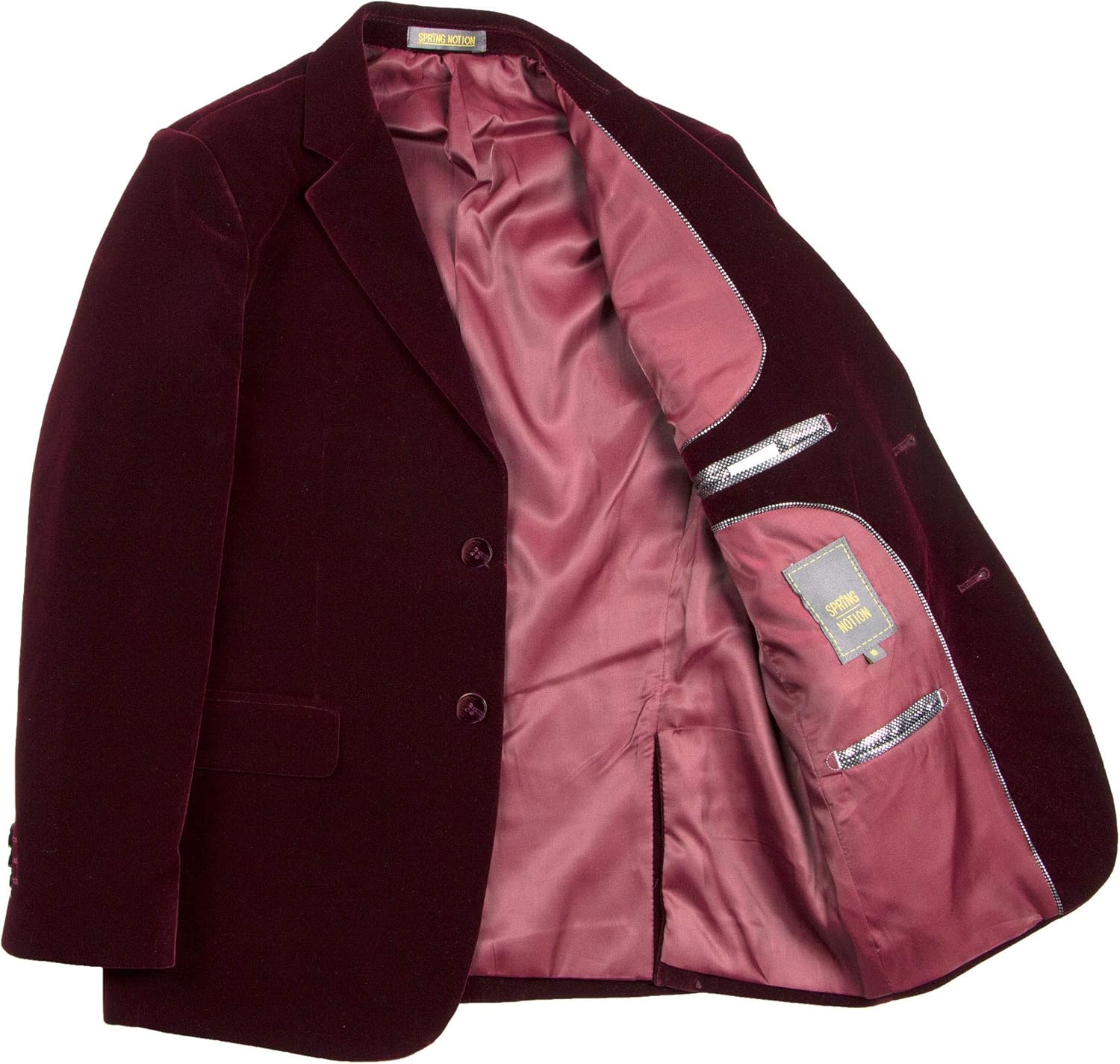Spring Notion Big Boys' Velvet Blazer