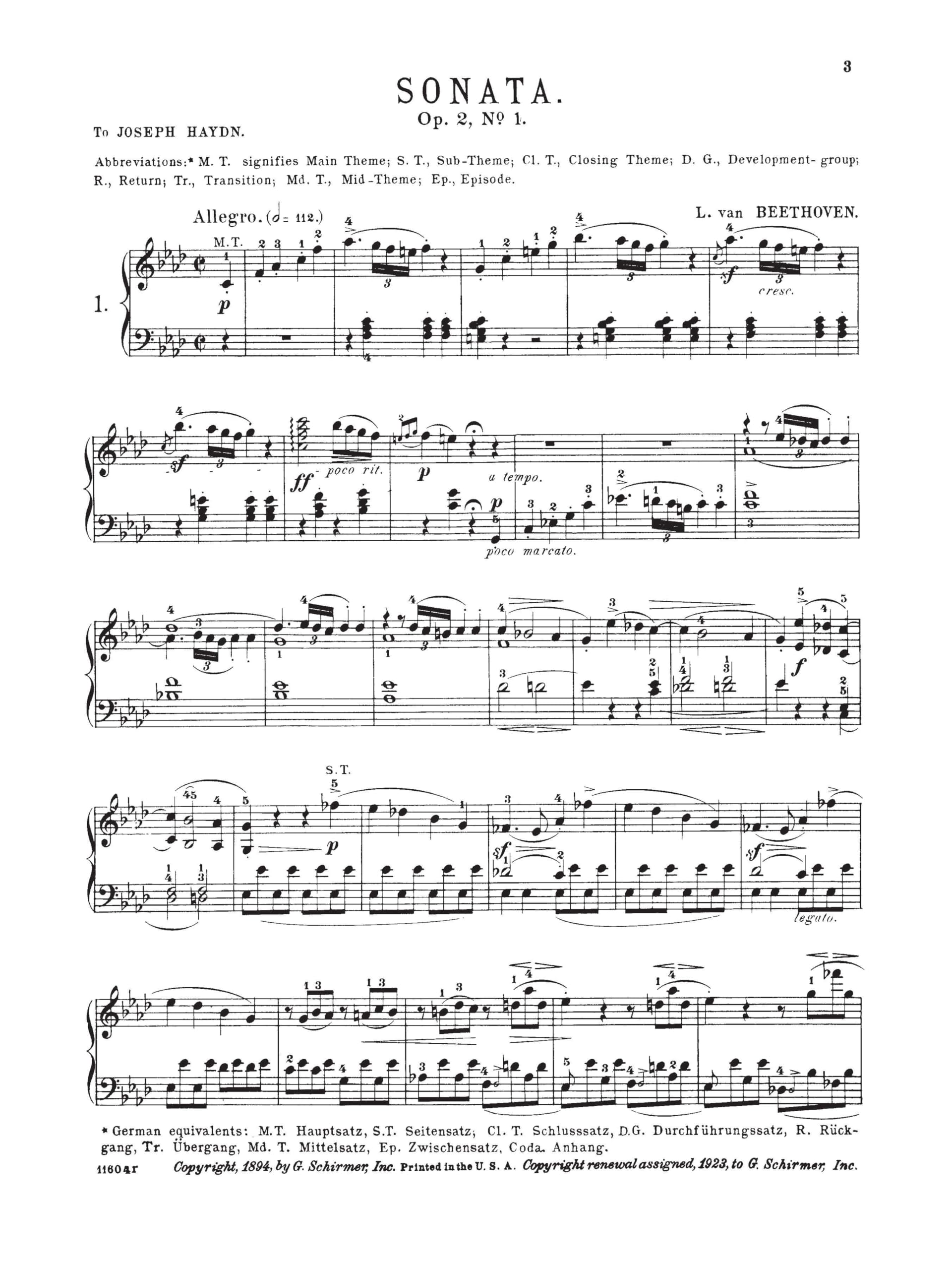 Ludwig van beethoven: sonatas for the piano book i piano: 1 (Schirmer's Library of Musical Classics, 1)