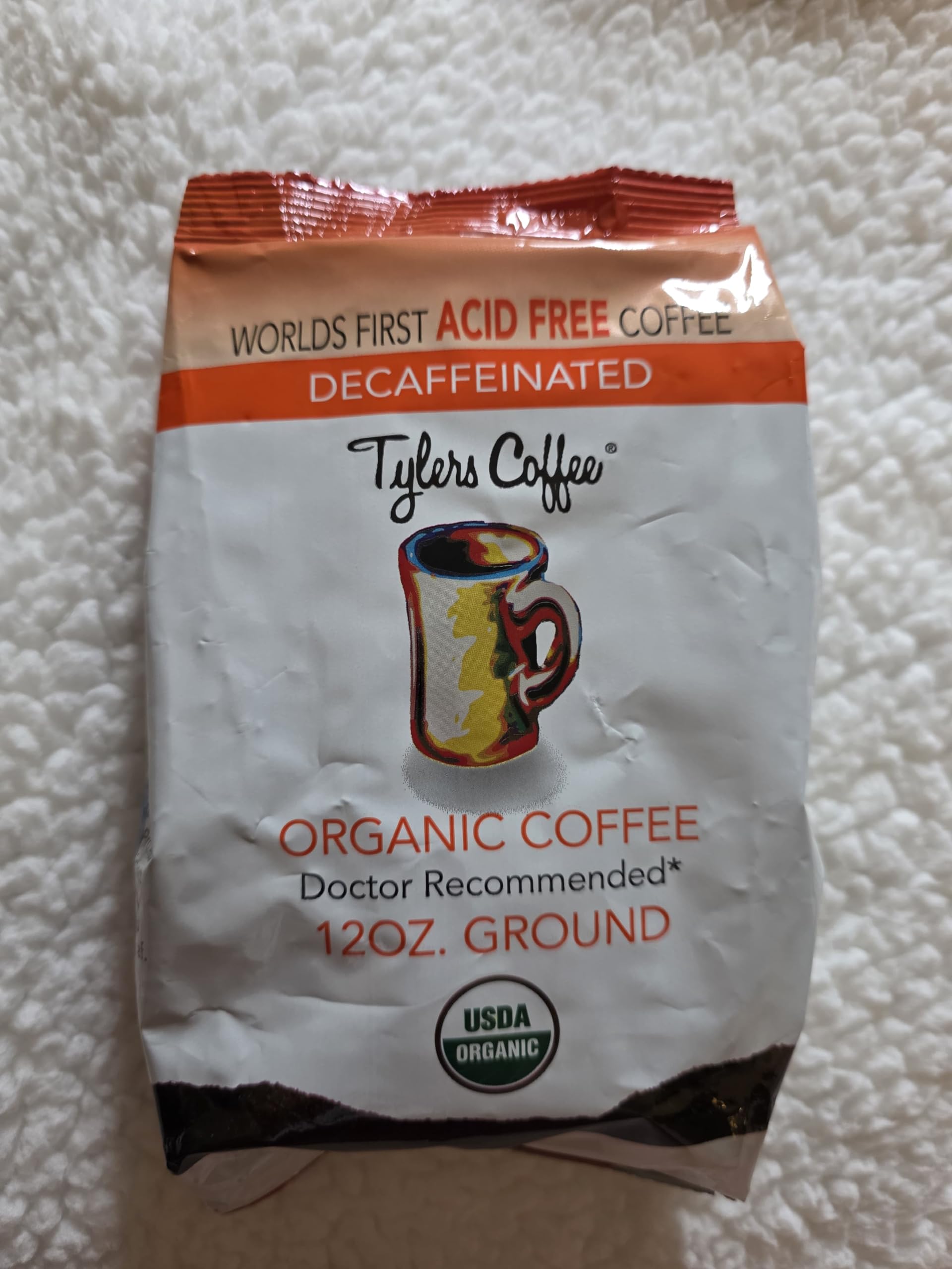 Tyler’s Ground Coffee - 100% Arabica Full Flavor Decaffeinated 12 oz (Pack of 2)