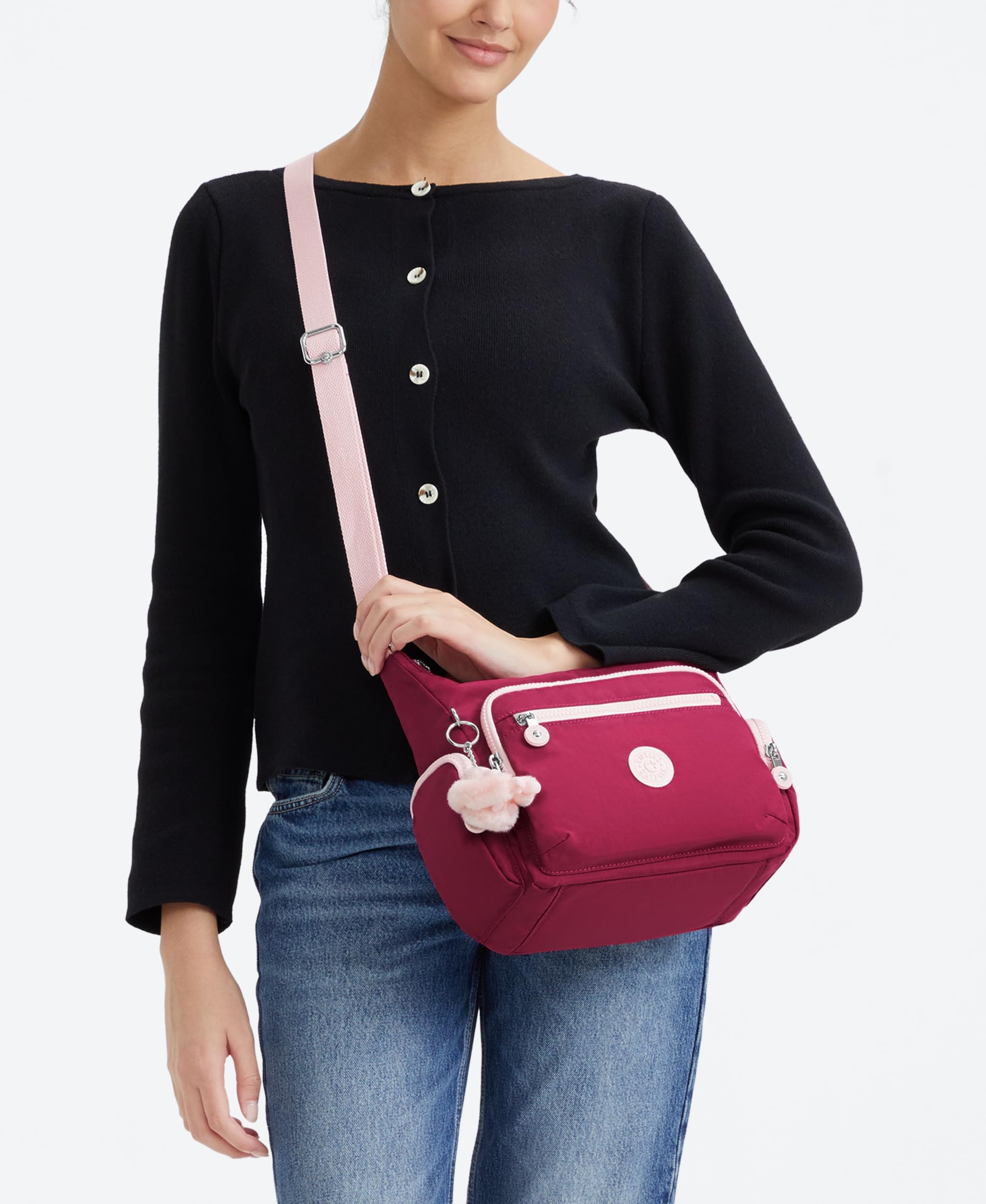 Kipling Gabbie S Borsa a Tracolla Leggera Piccola Multi Tasche