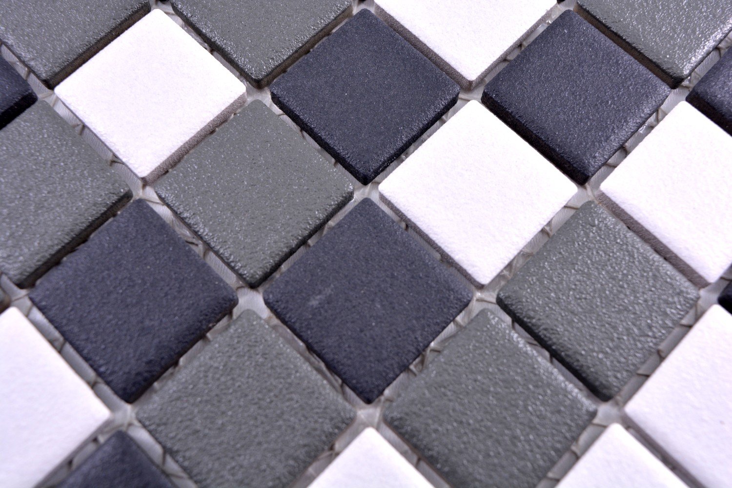 Mosaico de cerámica, azulejos de mosaico, azulejos de cerámica, azulejos de mosaico, color blanco y negro, de metal, azulejos para el suelo del baño, bañera, plato de ducha, 10 alfombrillas de mosaico